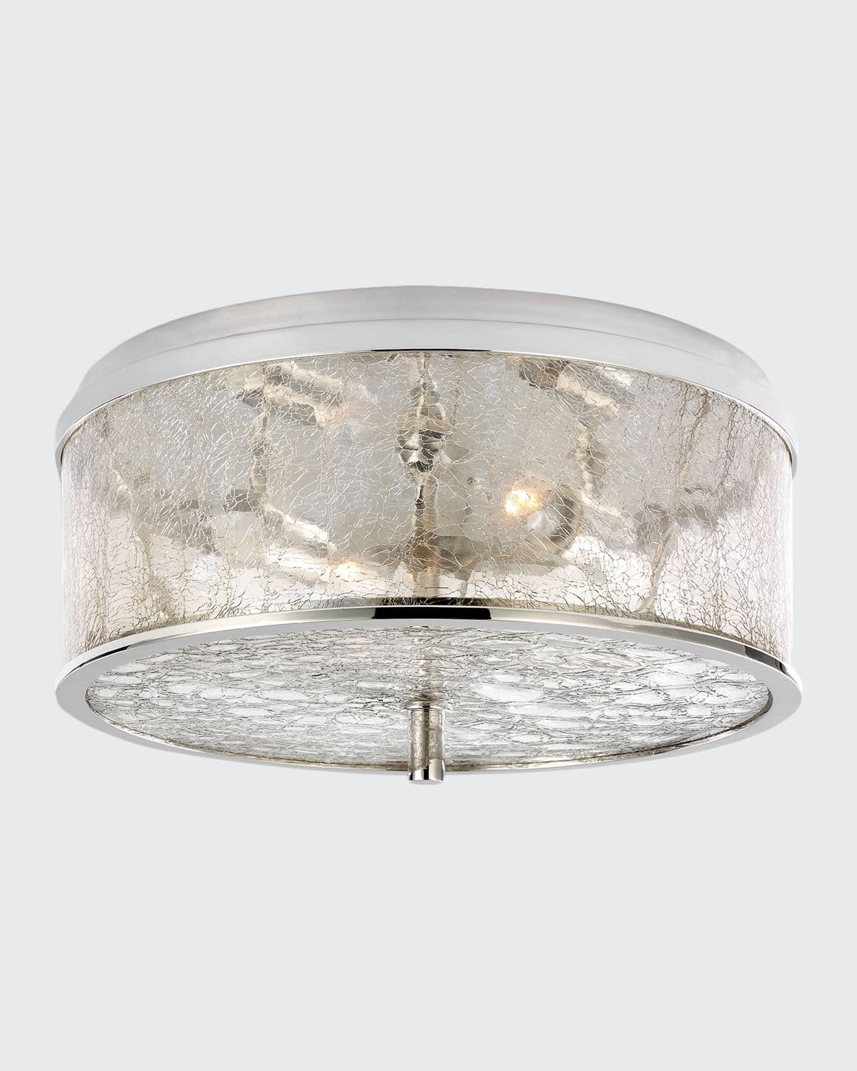 Kelly Wearstler For Visual Comfort Signature Liaison Medium Flush Mount In Polished Nickel