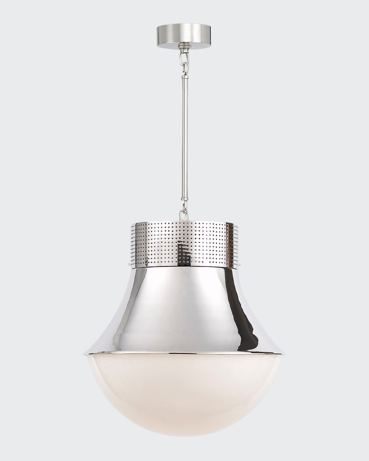 Kelly Wearstler For Visual Comfort Signature Precision Large Pendant In Polished Nickel