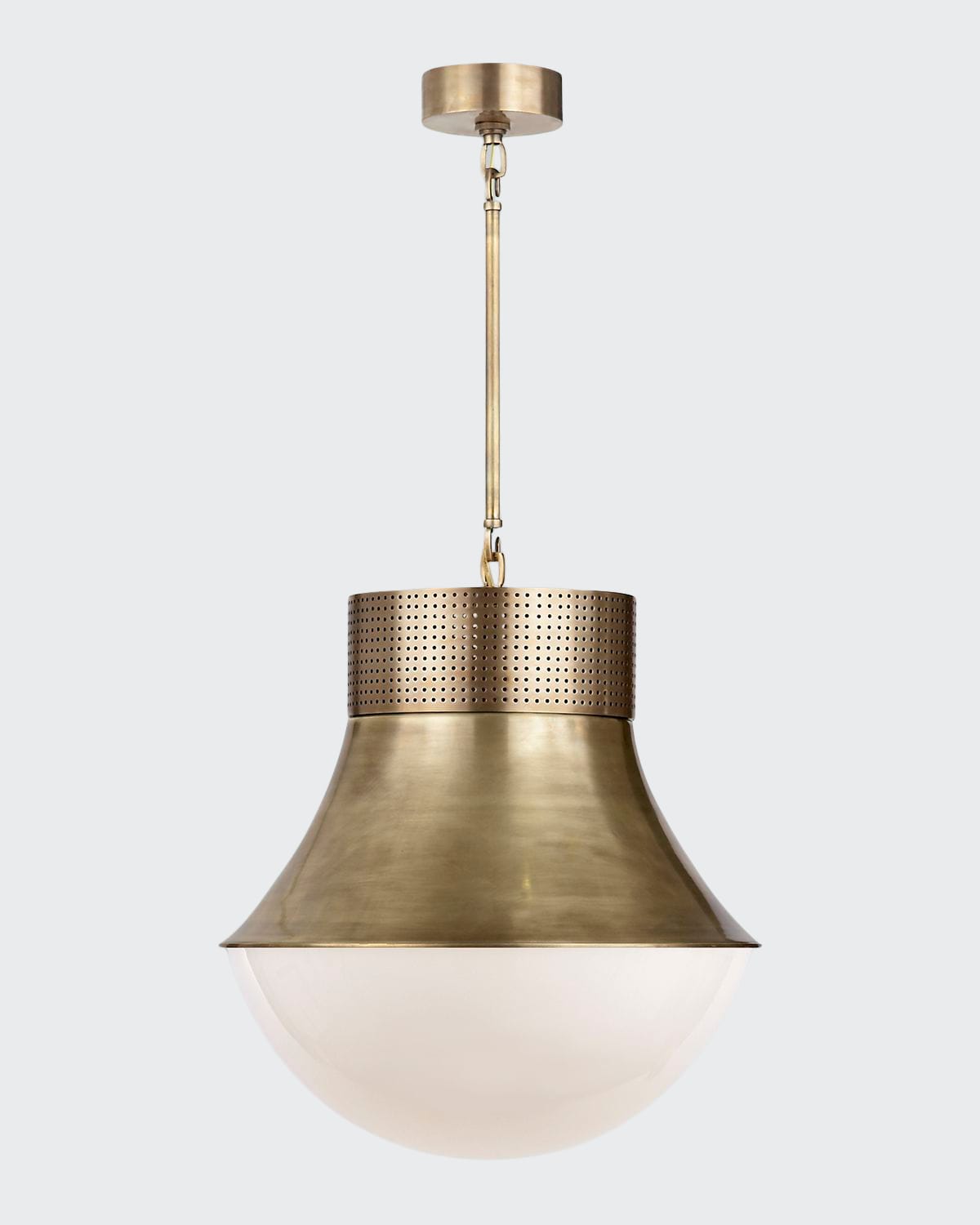 Kelly Wearstler For Visual Comfort Signature Precision Large Pendant In Antique Brass