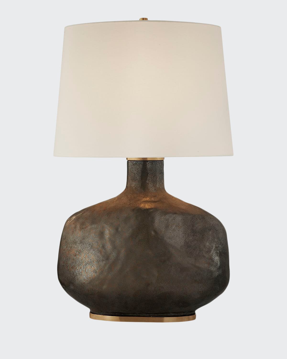 Kelly Wearstler For Visual Comfort Signature Beton Large Table Lamp In Crystal Bronze