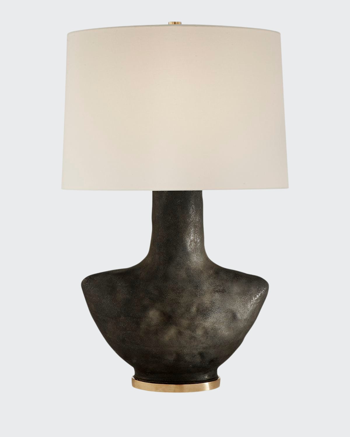 Kelly Wearstler For Visual Comfort Signature Armato Small Table Lamp In Stained Black