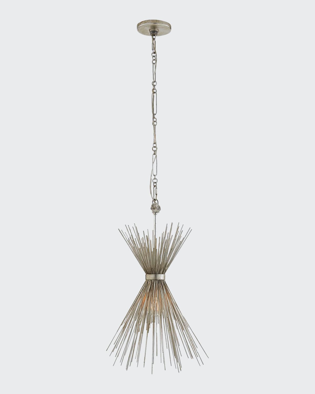 Kelly Wearstler For Visual Comfort Signature Strada Small Chandelier In Burnished Silver
