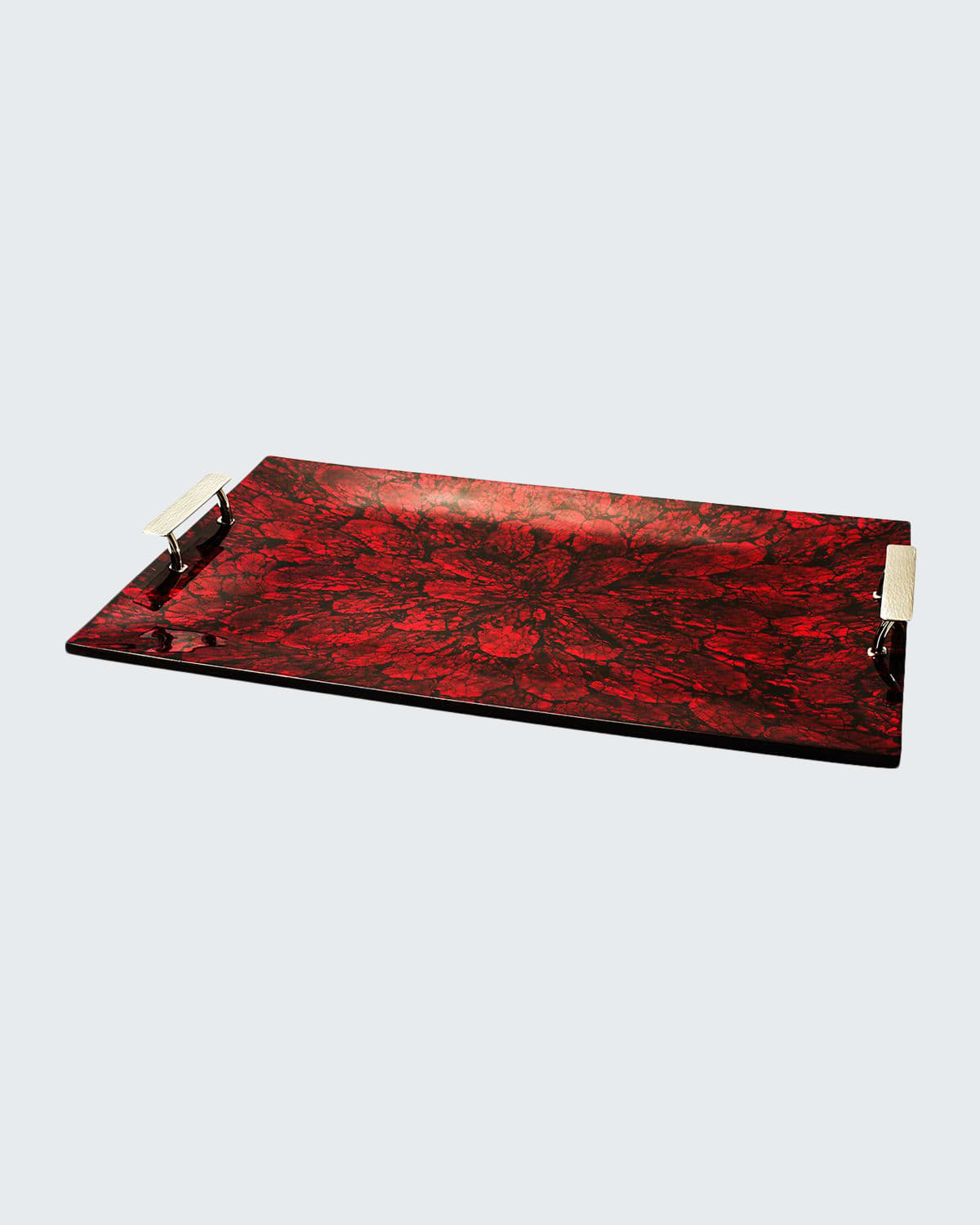 Shop Ladorada Mother Of Pearl Tray In Red