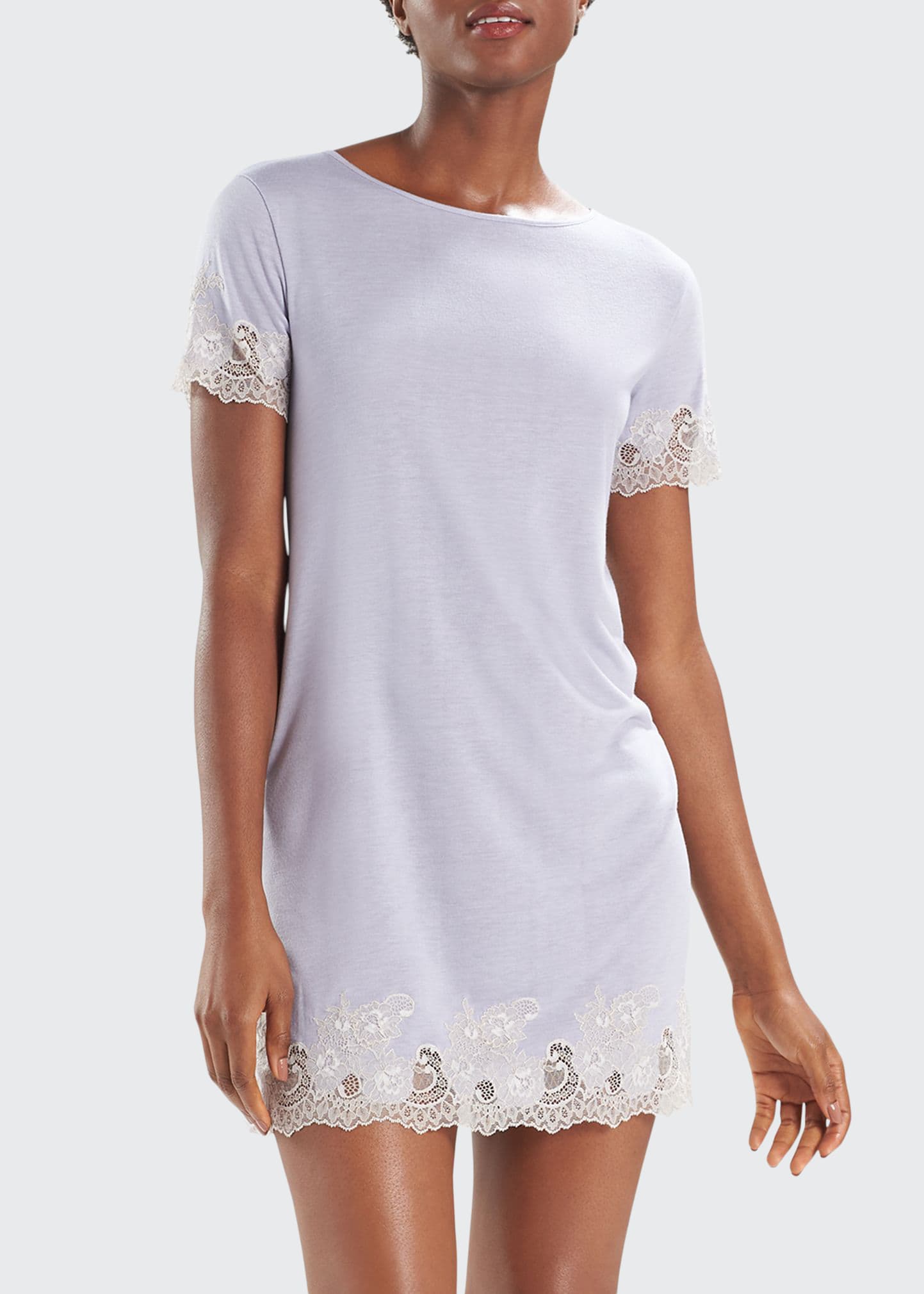 Natori Shangri-la Luxe Nightgown In Wbsp