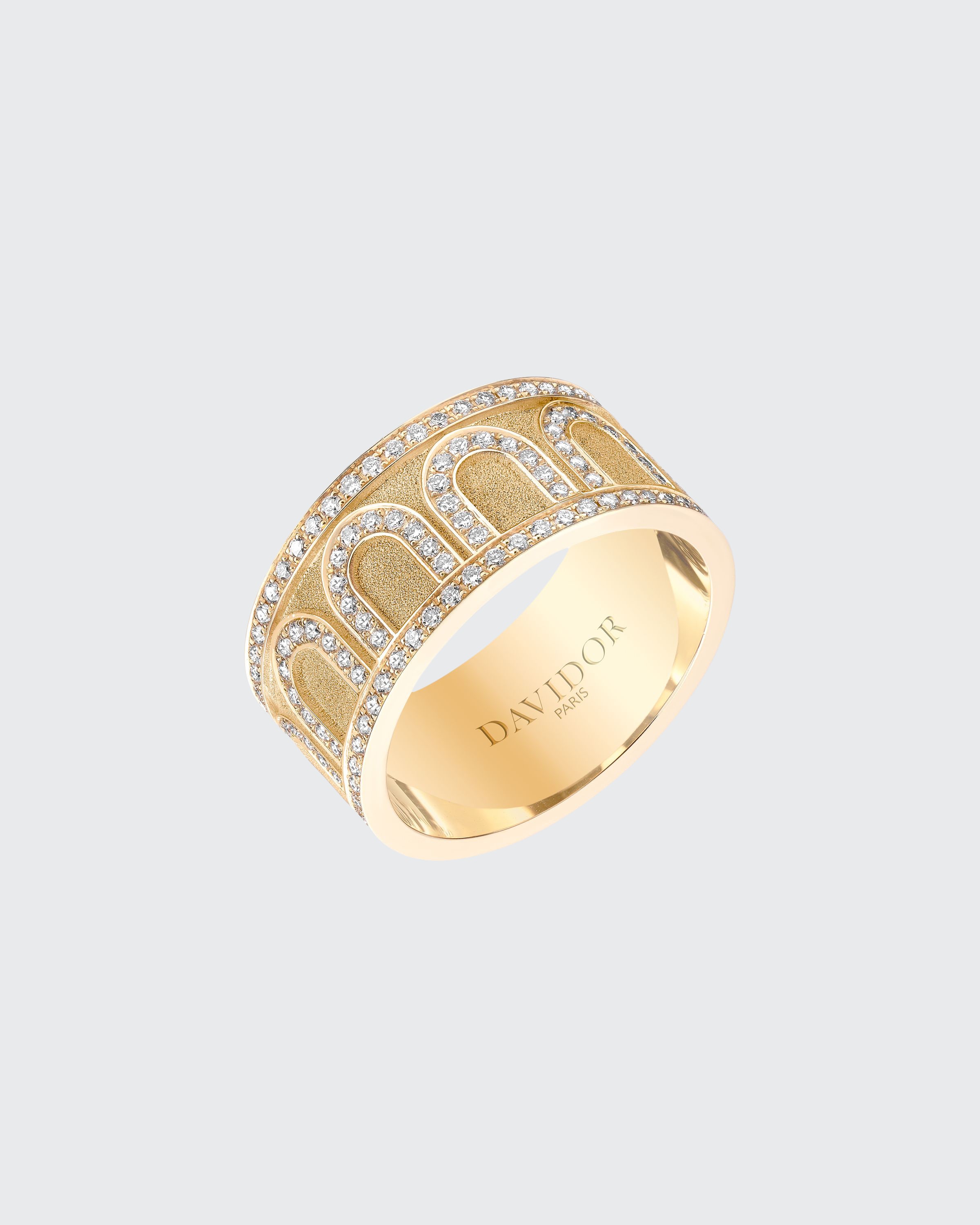 DAVIDOR L'Arc de Davidor 18k Gold Diamond Ring - Grand Model, Sz. 6.5