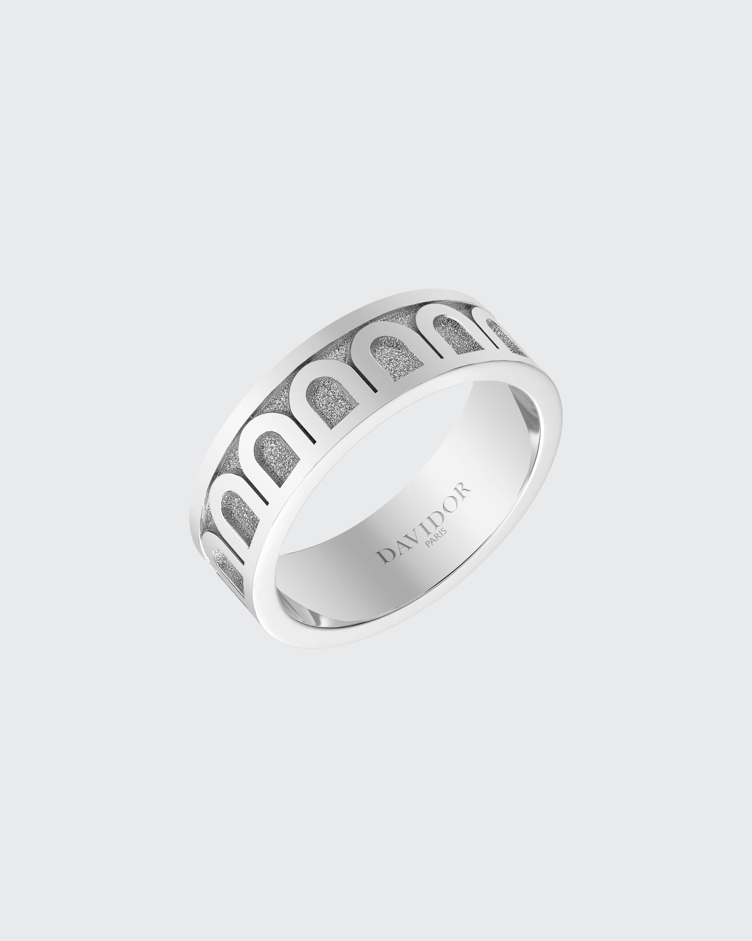 DAVIDOR L'Arc de Davidor 18k White Gold Ring - Med. Model, Sz. 6