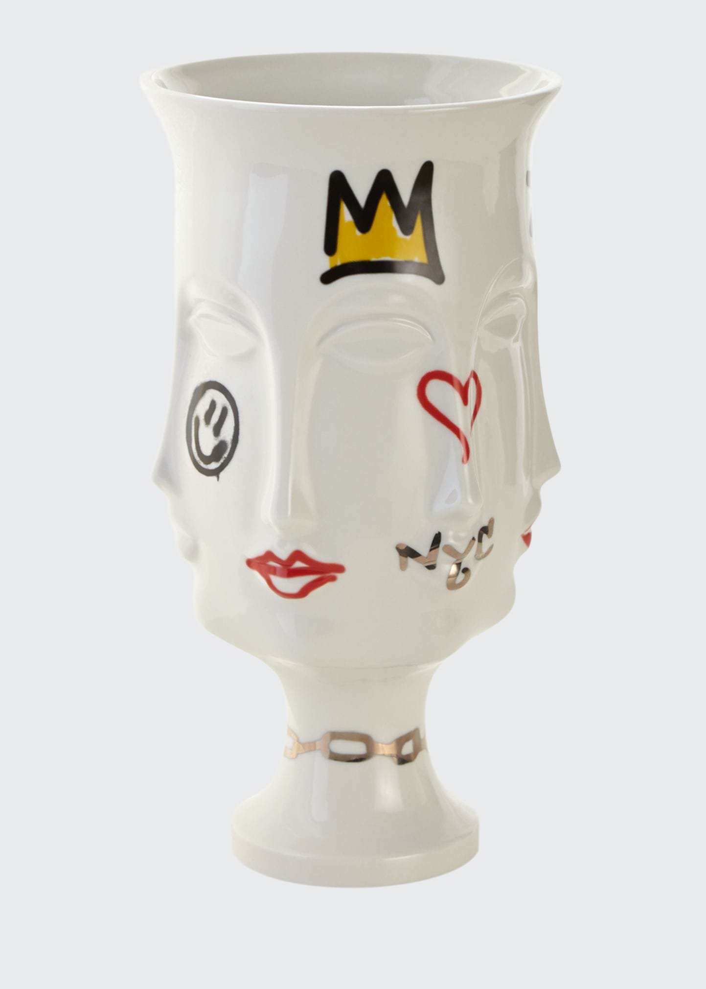 Jonathan Adler Dora Maar Graffiti Urn In White