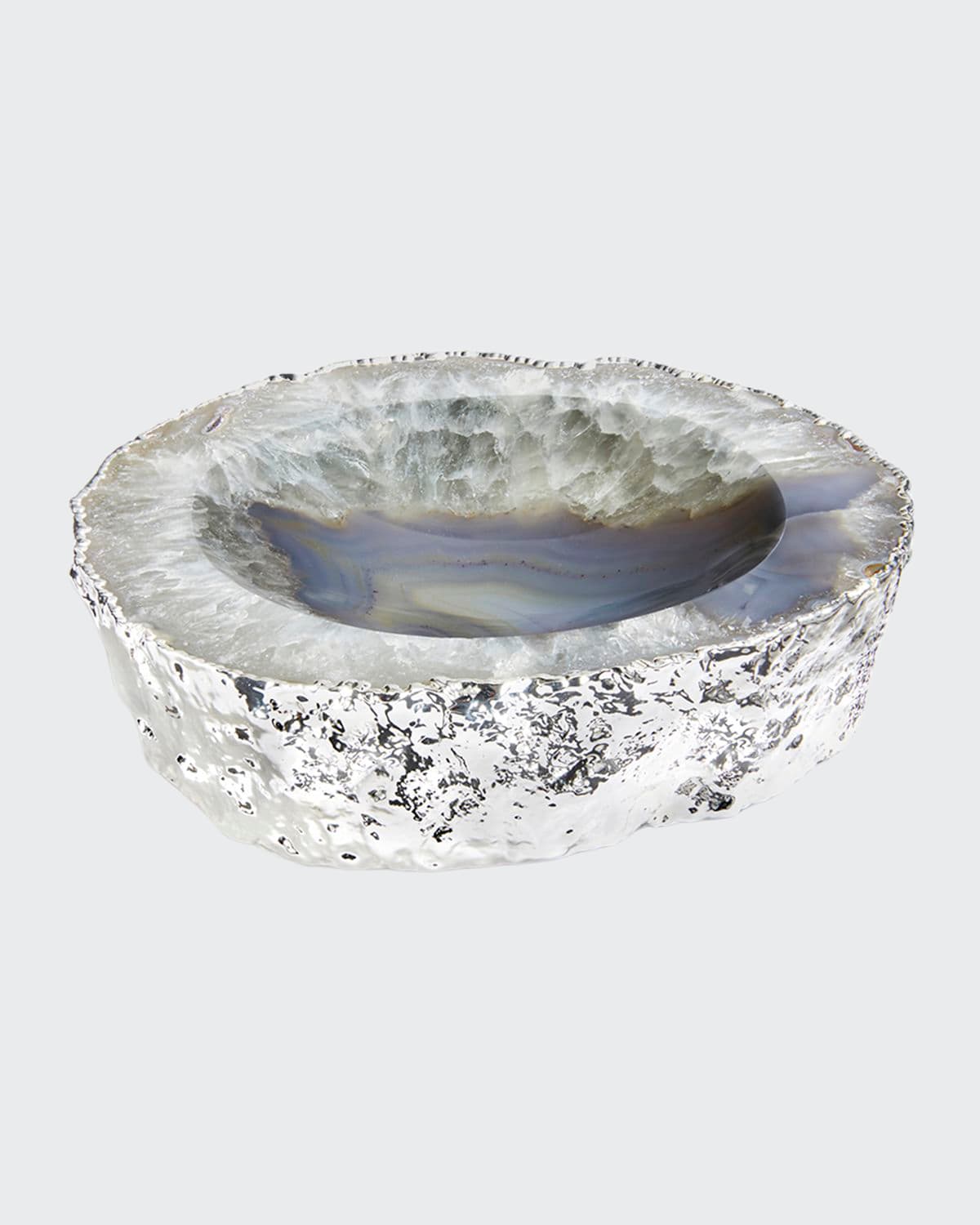 Anna New York Cascita Silverplated Crystal Bowl In Natural Slvr