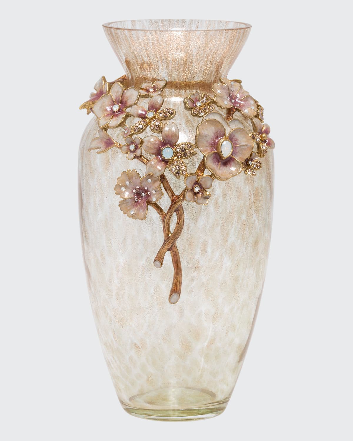 Jay Strongwater Boudoir Bouquet Vase In Multi