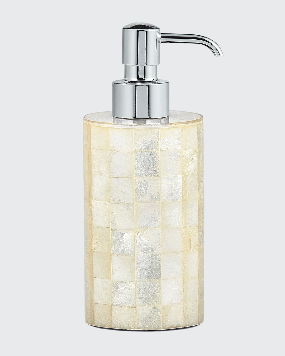 Labrazel Capiz Pump Dispenser In Ivory/nickel