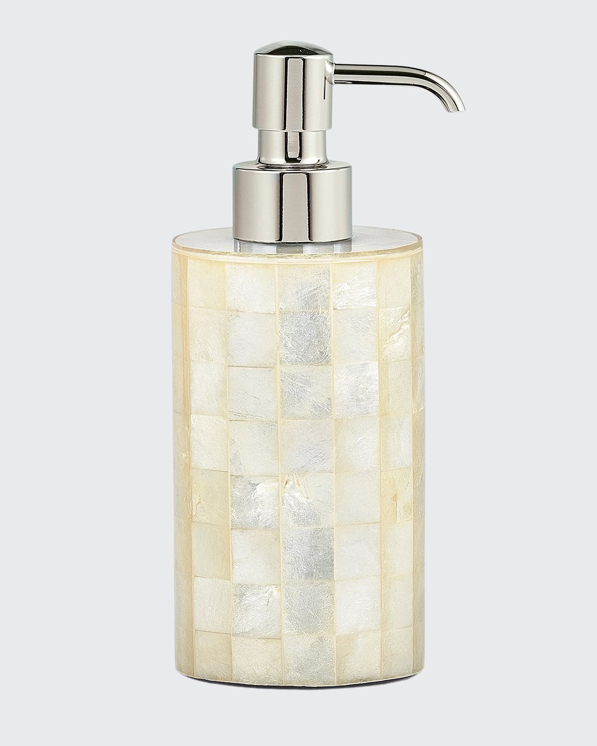 Labrazel Capiz Pump Dispenser In Ivory/chrome