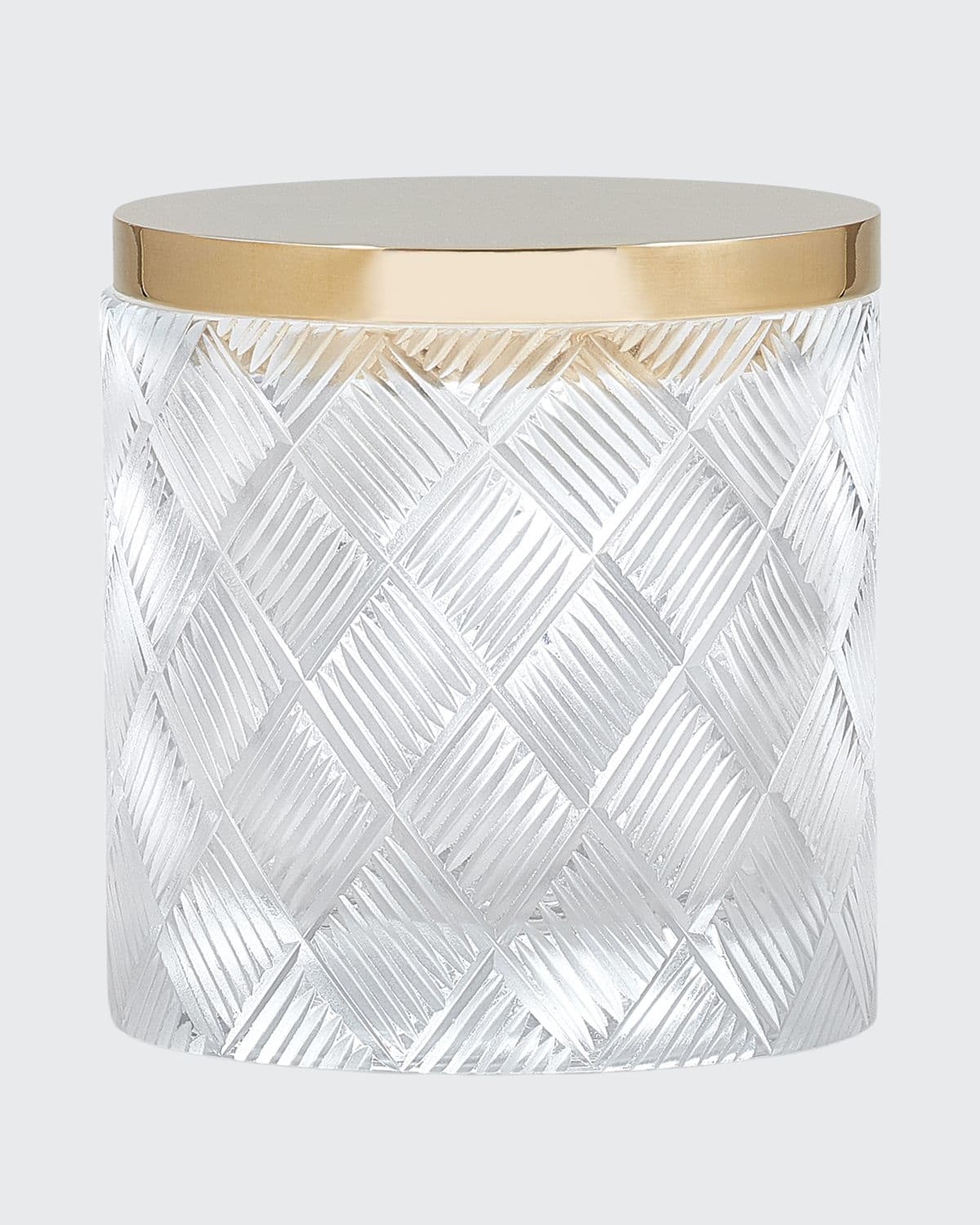 Labrazel Basket Weave Canister In Transparent