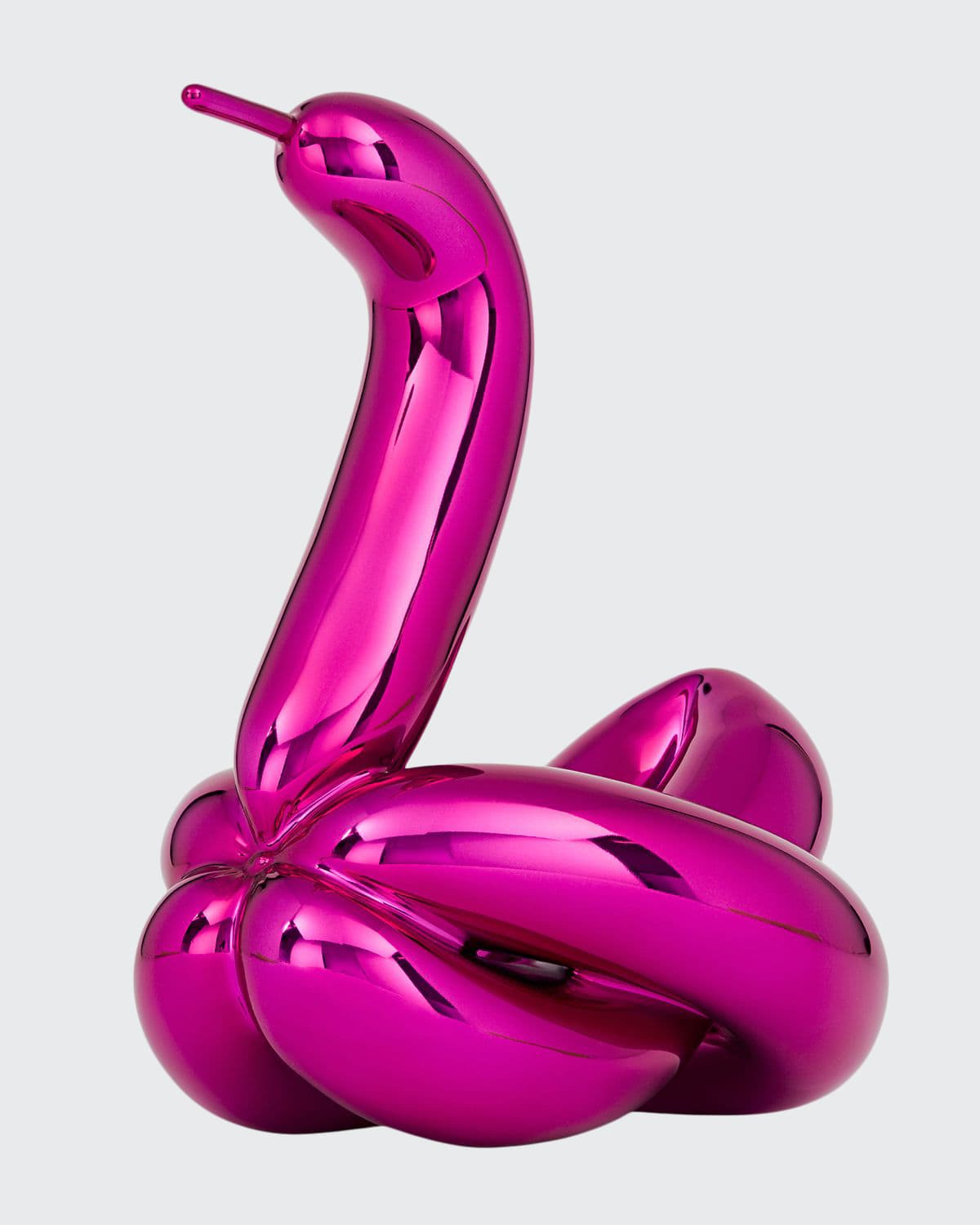 Jeff Koons X Bernardaud Balloon Swan (magenta) In Pink