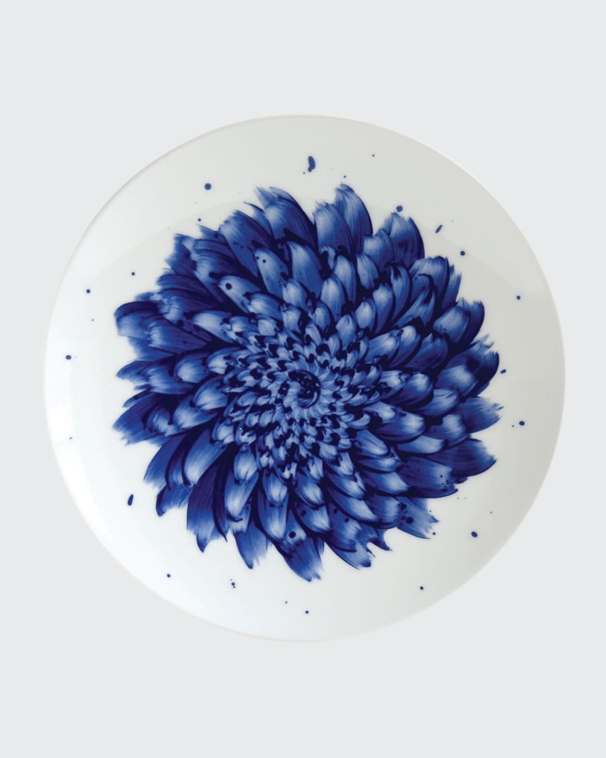 Bernardaud In Bloom Salad Plate In White/blue