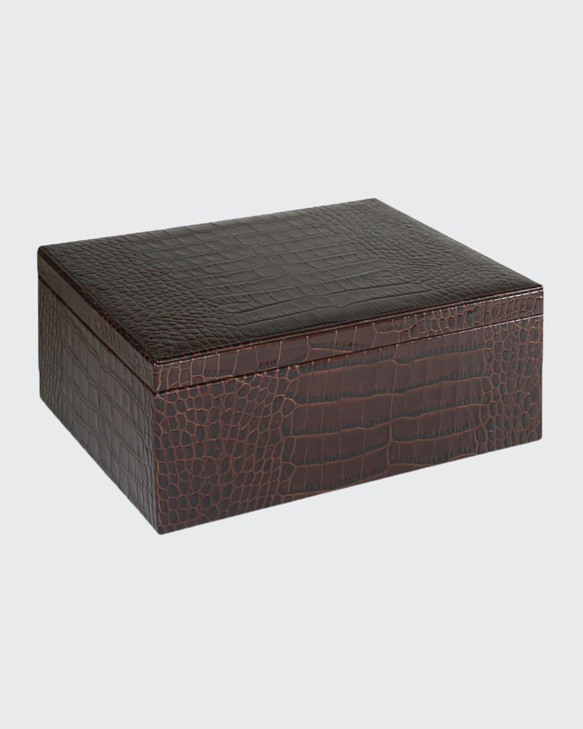 Graphic Image Large Box In Brown