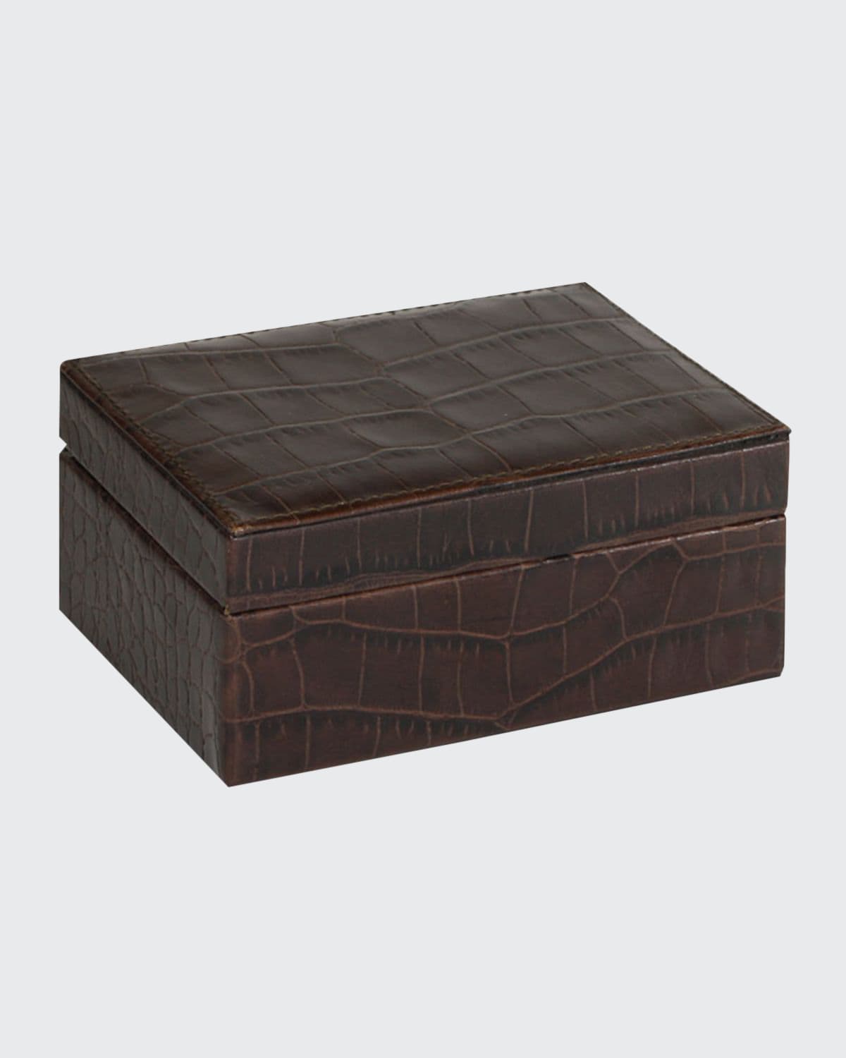 Graphic Image Small Box In Brown