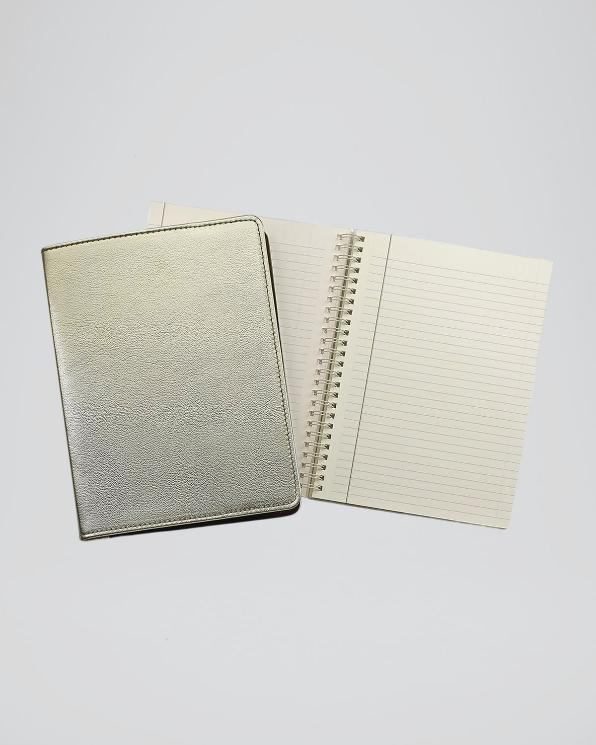 Graphic Image 9" Wire-o Notebook In Gold