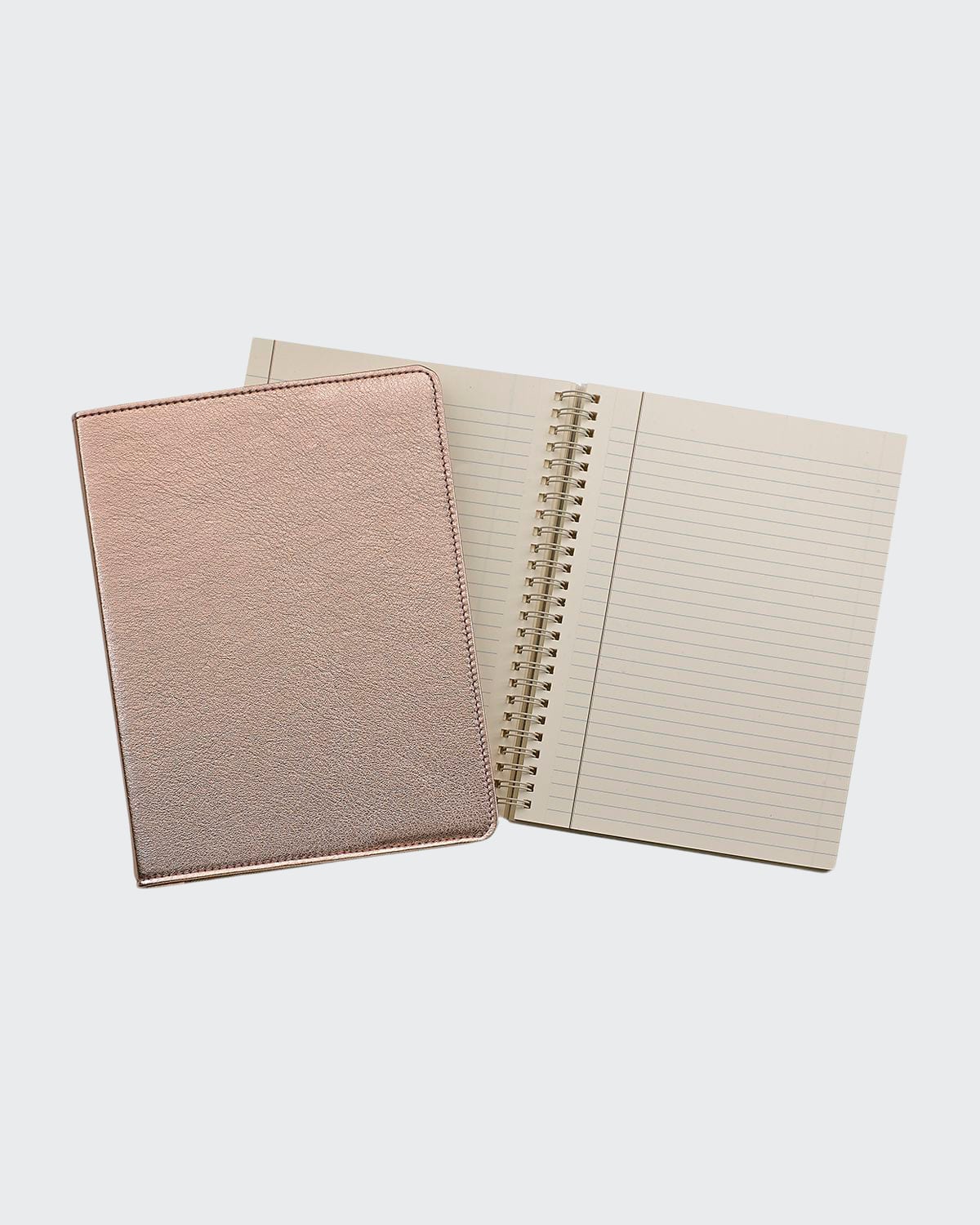 Graphic Image 9" Wire-o Notebook In Rosegold