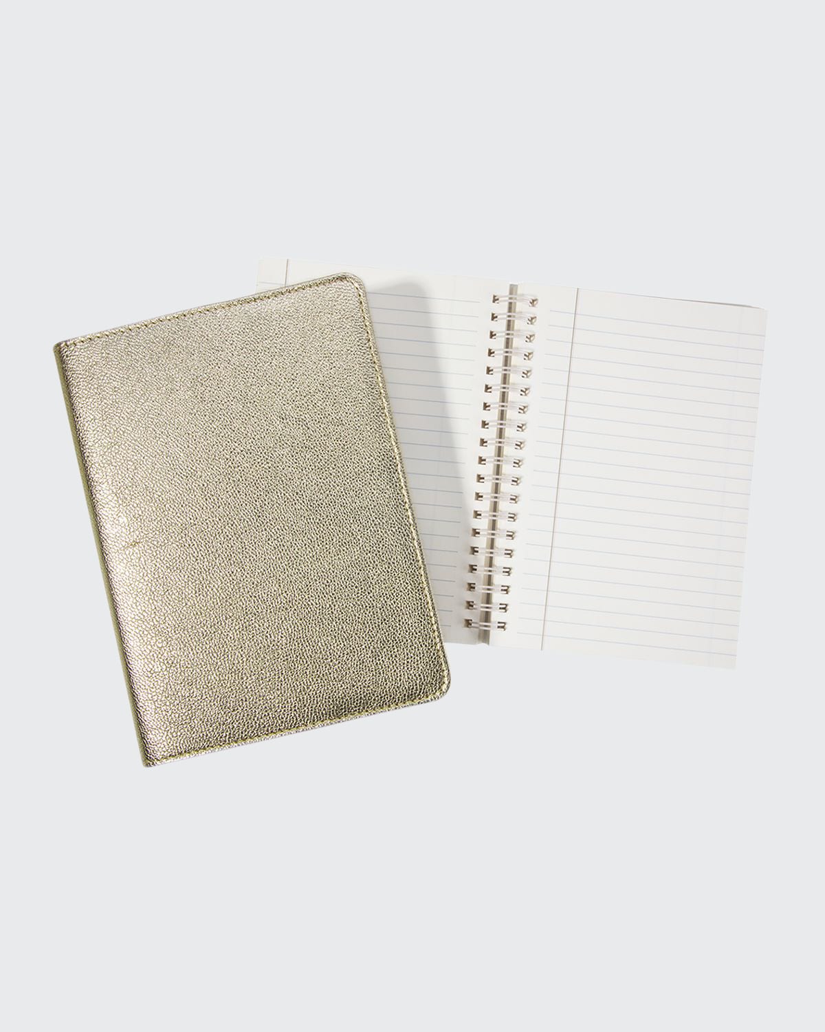Graphic Image 7" Wire-o Notebook In Gold
