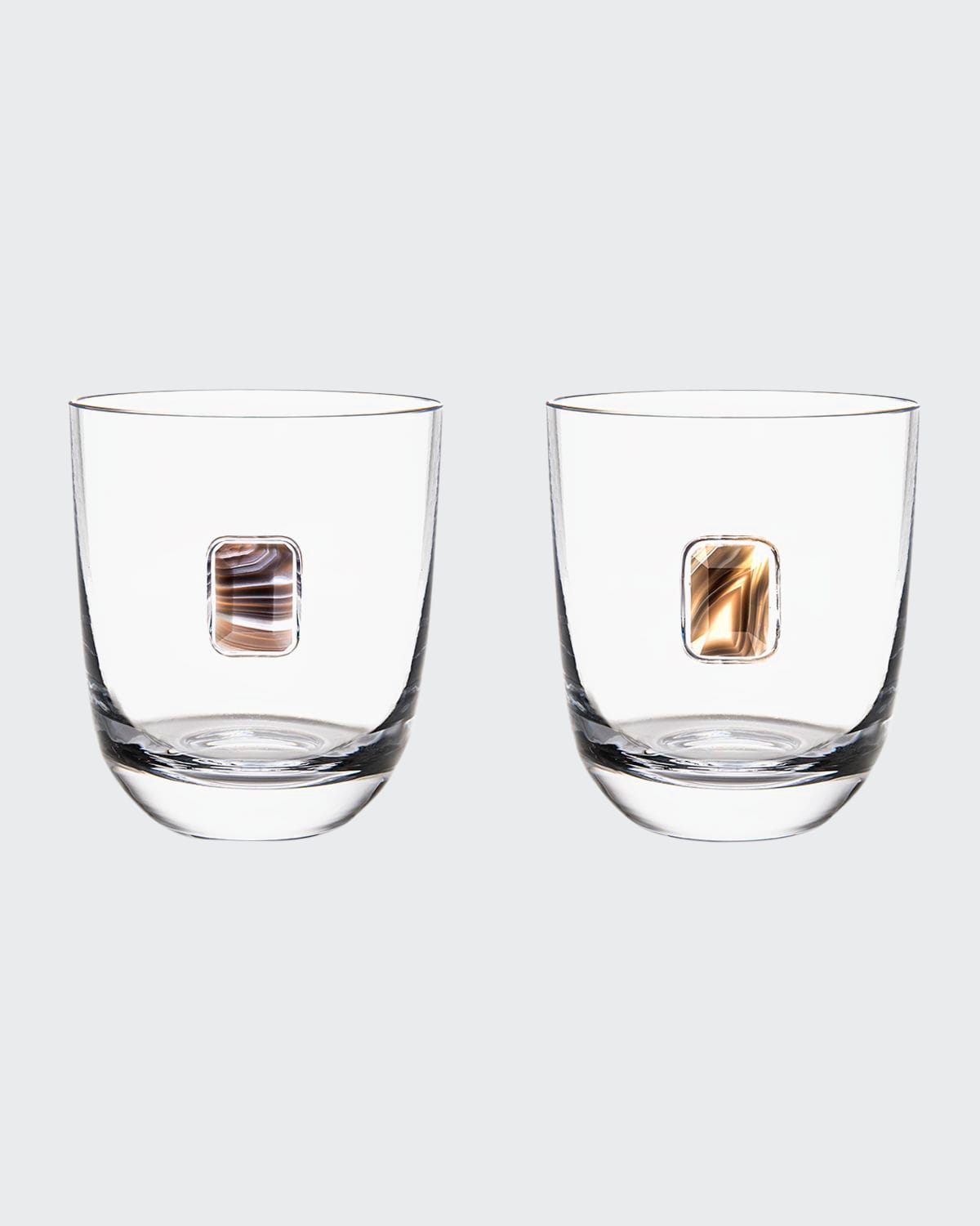 ANNA New York Elevo Double Old-Fashioned Glasses, Set of 2