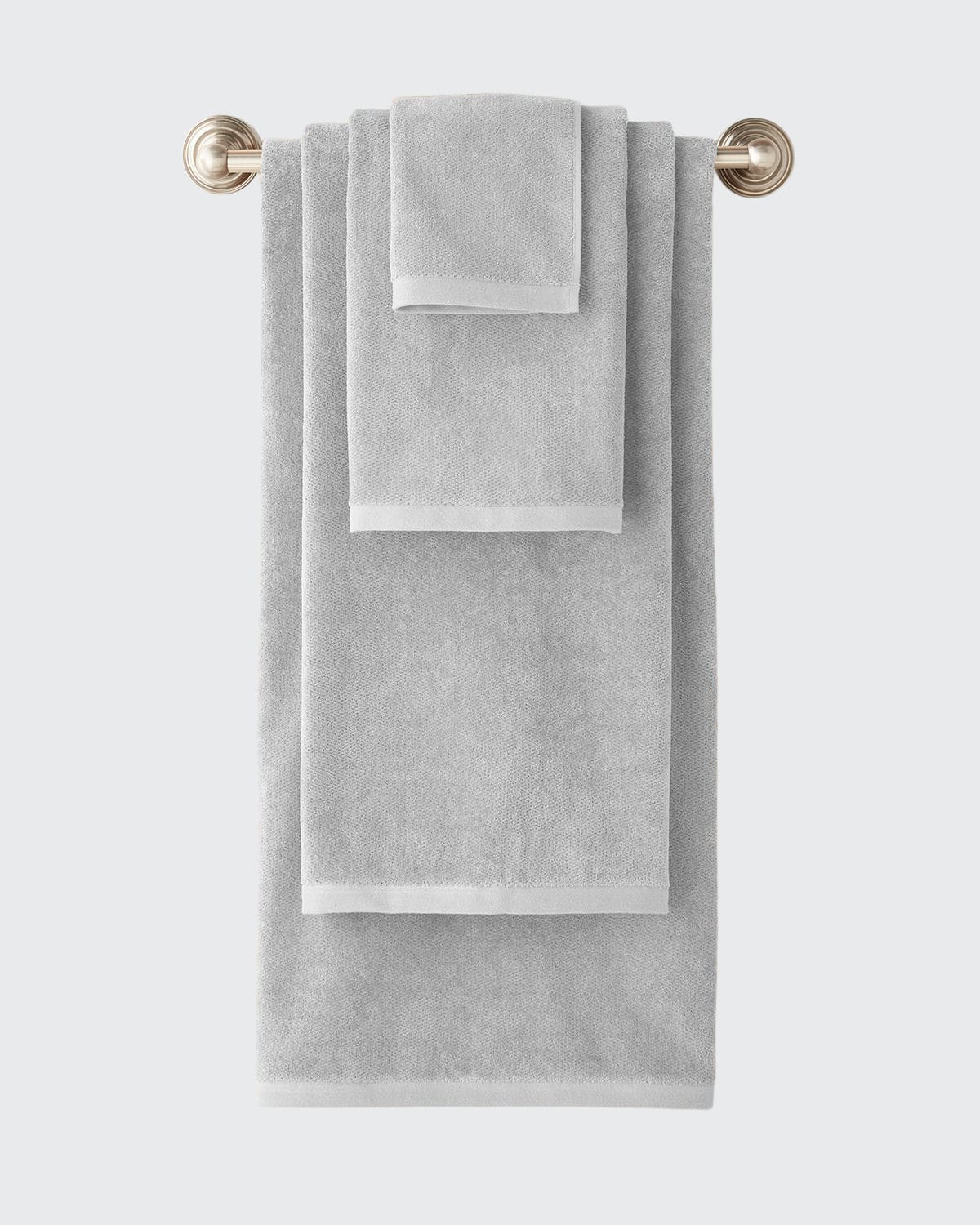 Sferra Diamond Weave Bath Sheet In Gray