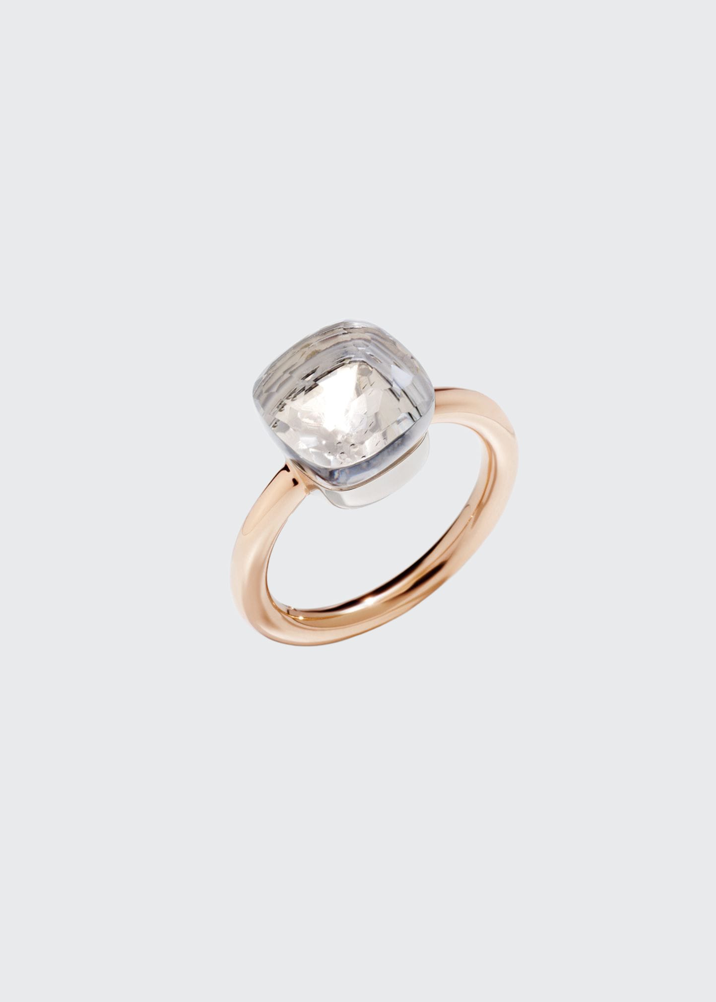 Nudo Classic 18k Gold White Topaz Ring, Size 56
