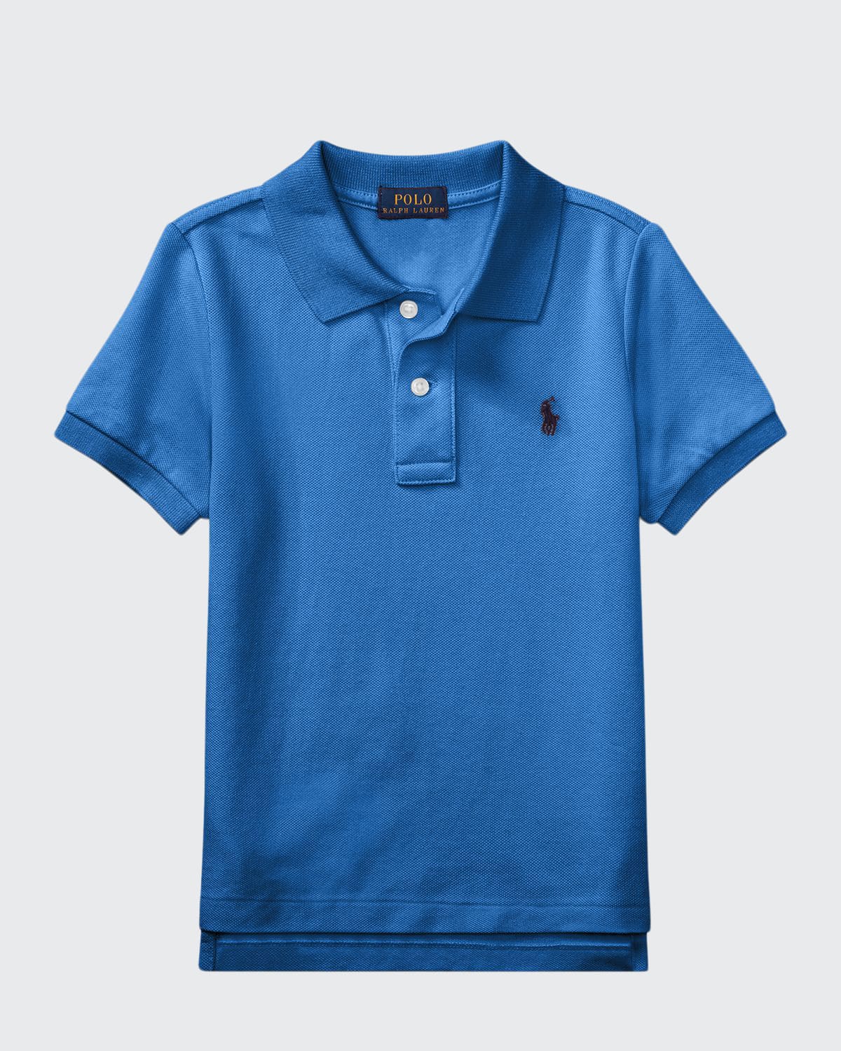 Polo Ralph Lauren Short-sleeve Logo Embroidery Polo Shirt In Blue