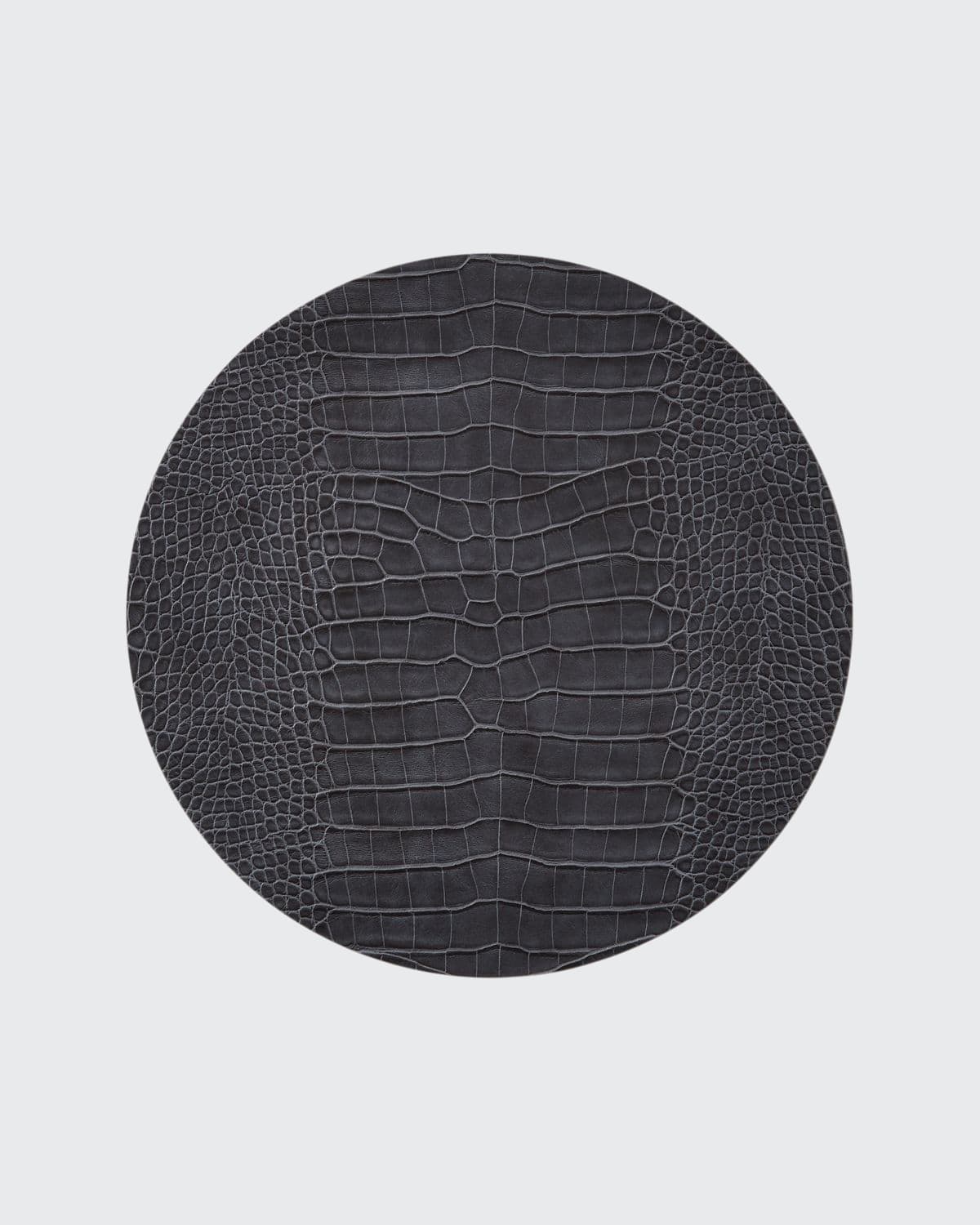 Kim Seybert Croco Placemat In Charcoal