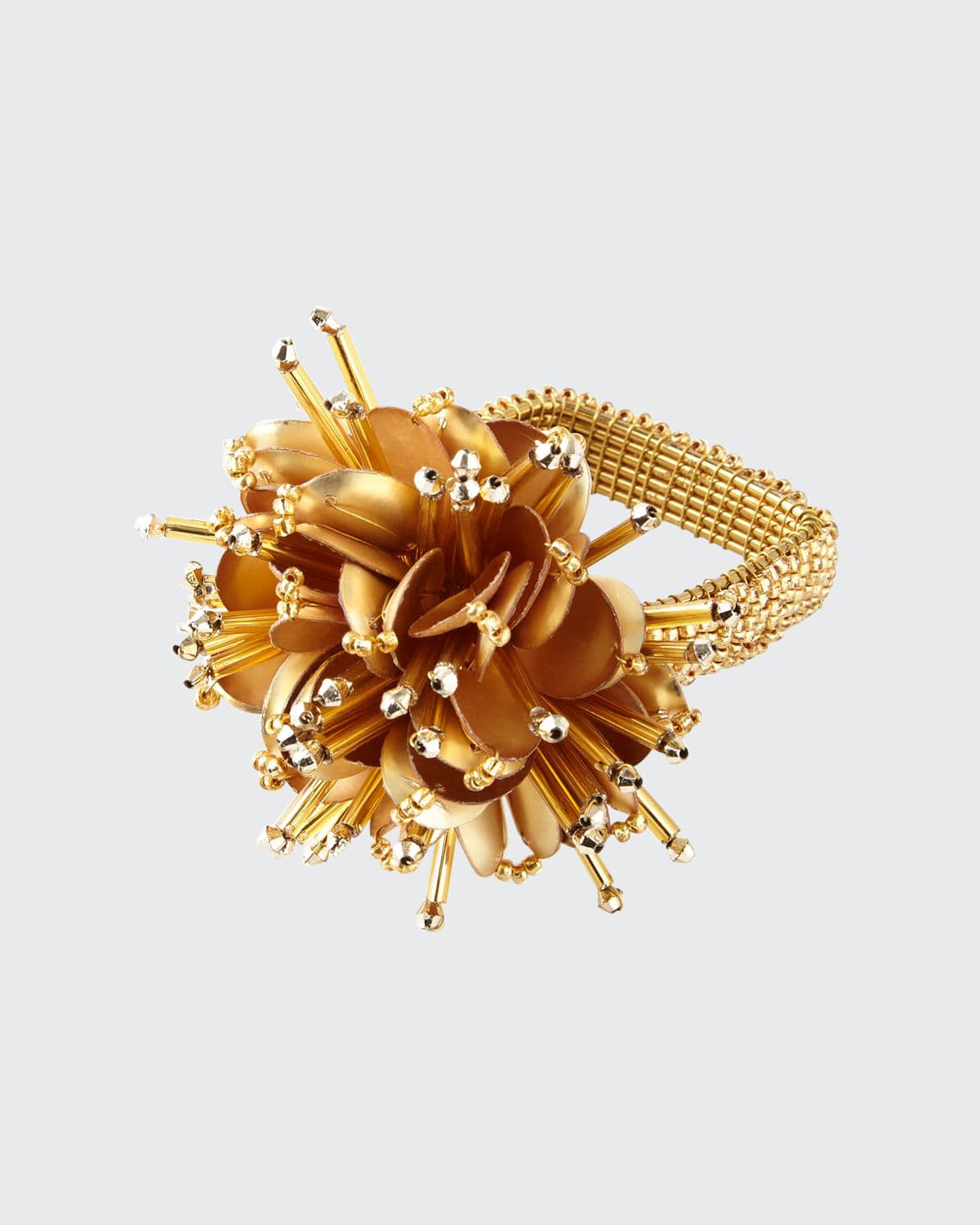 Shop Kim Seybert Starburst Napkin Ring In Gold