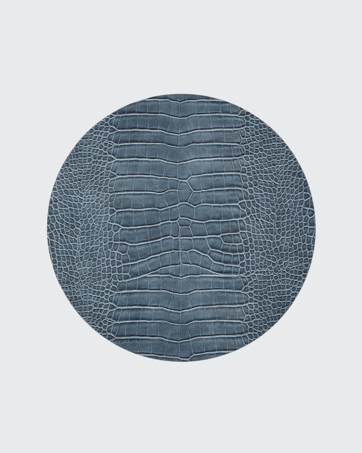 Kim Seybert Croc Embossed Placemat In Blue