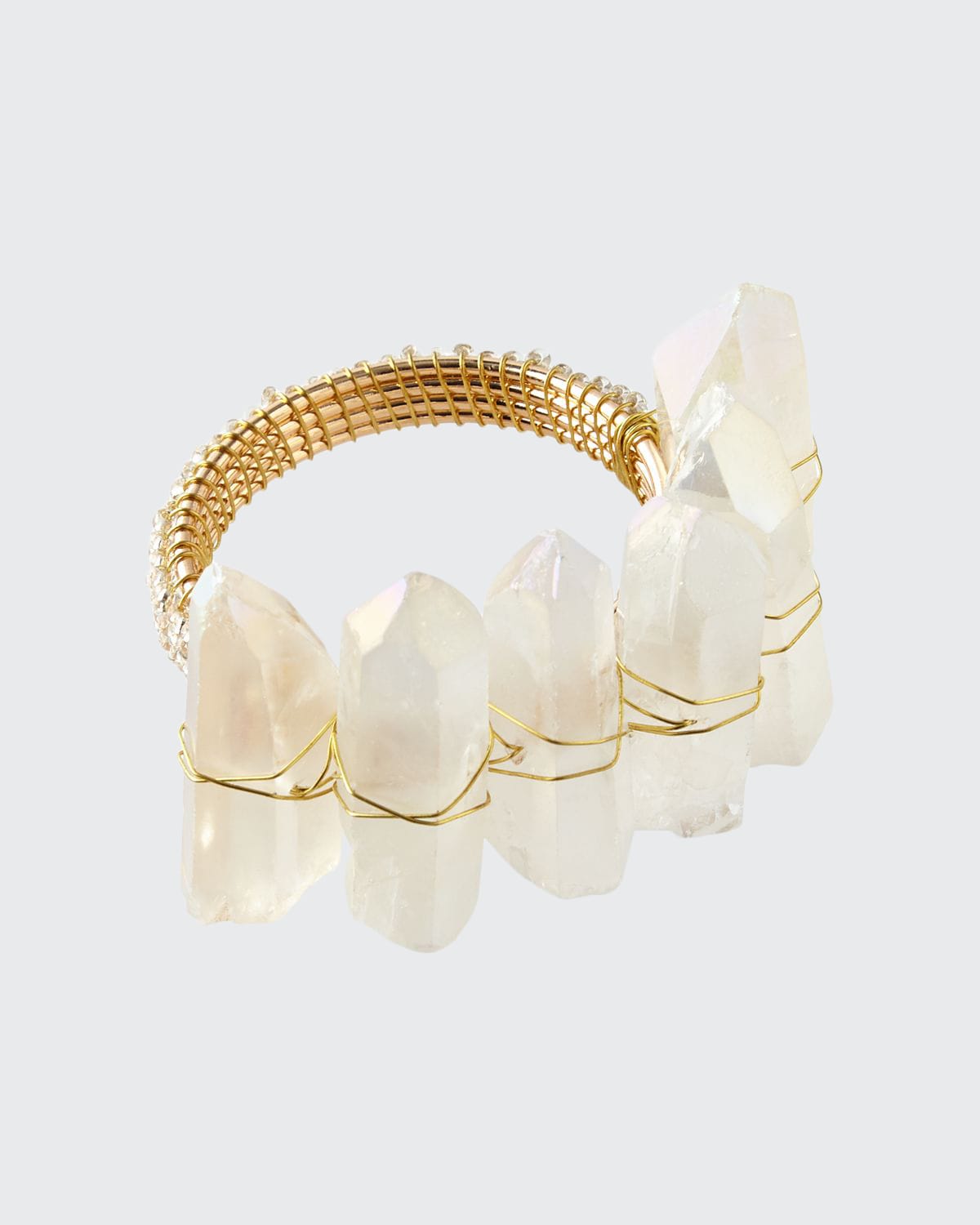 Kim Seybert Radiant Napkin Ring In White