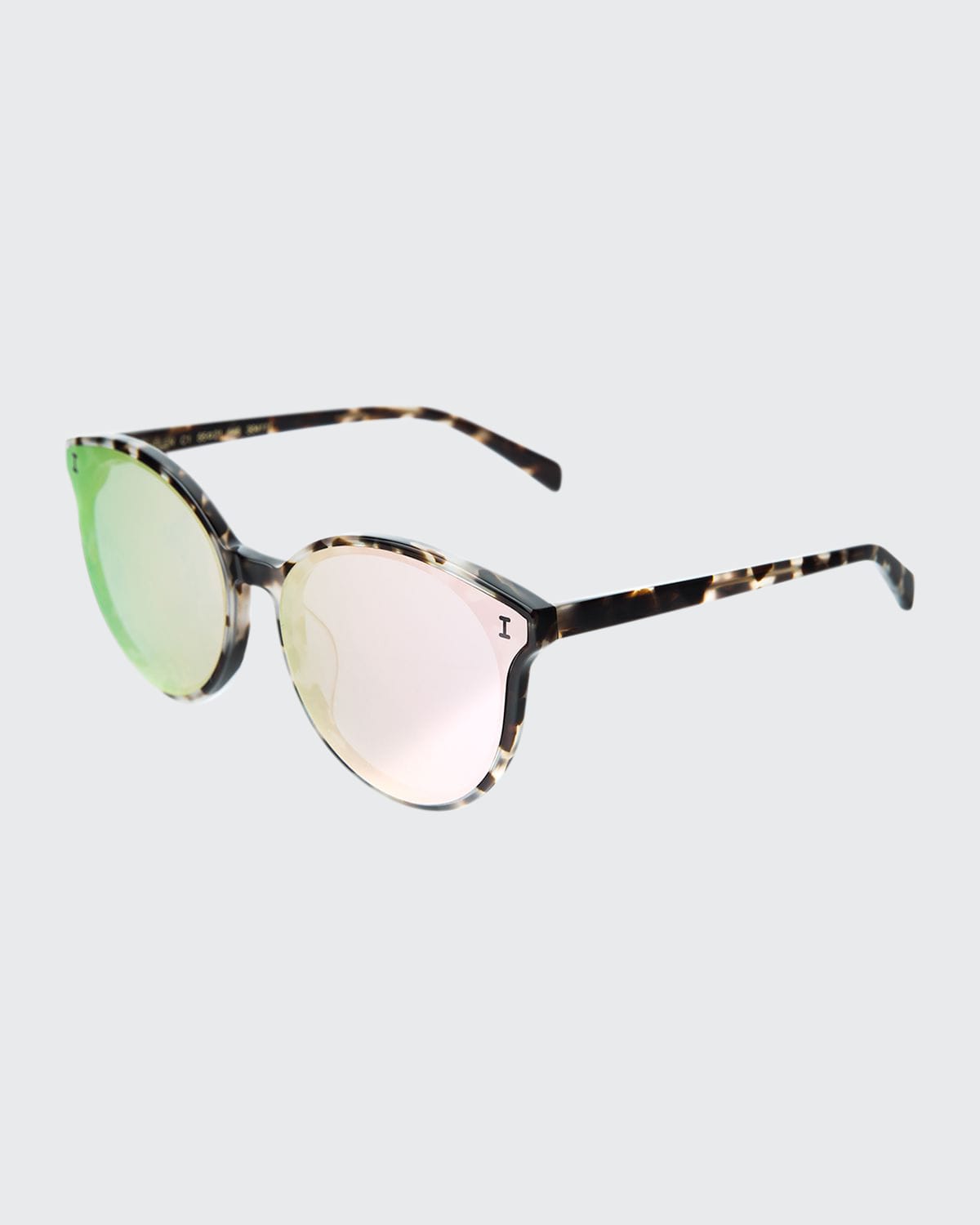 Shop Illesteva Helen Acetate Cat-eye Sunglasses In Tortoise / Rose