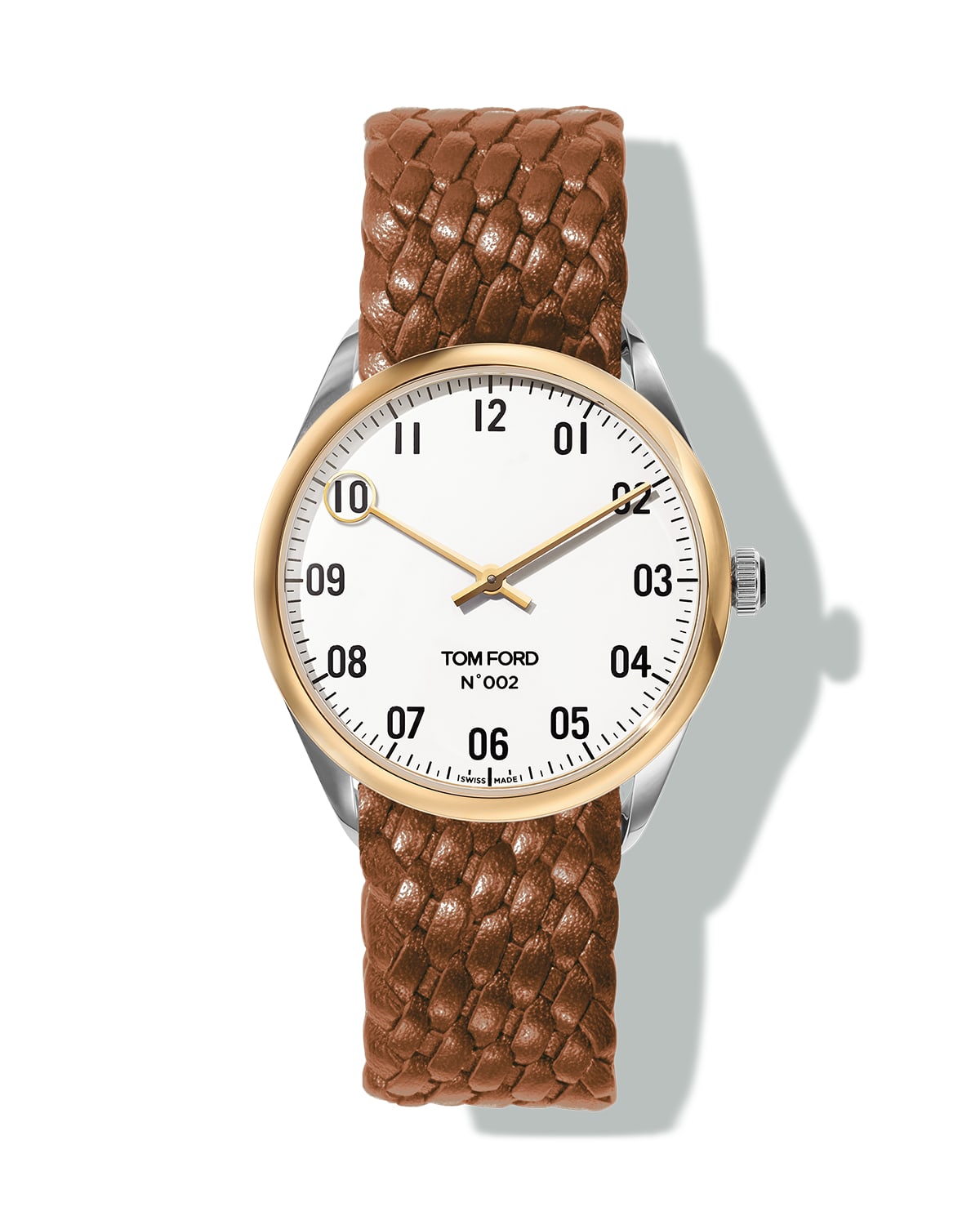 TOM FORD TIMEPIECES  38mm Round Leather Watch | Smart Closet