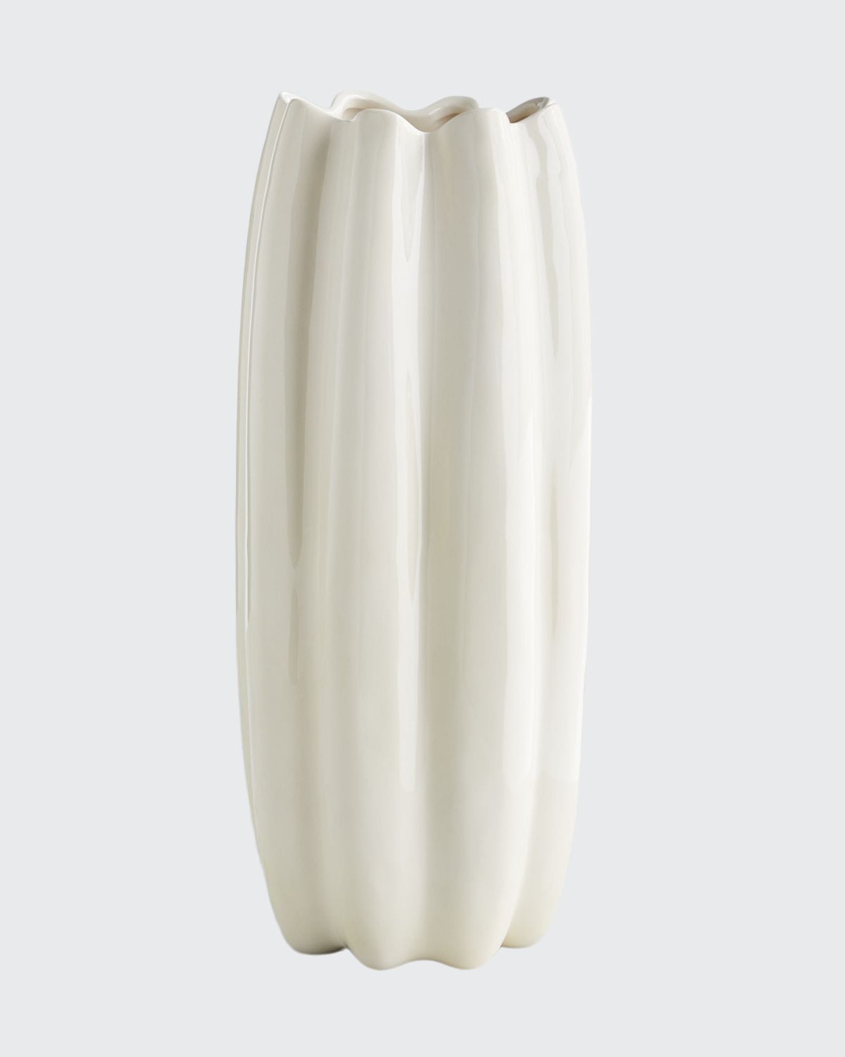 Shop Aerin Mirabelle Tall Vase In Cream