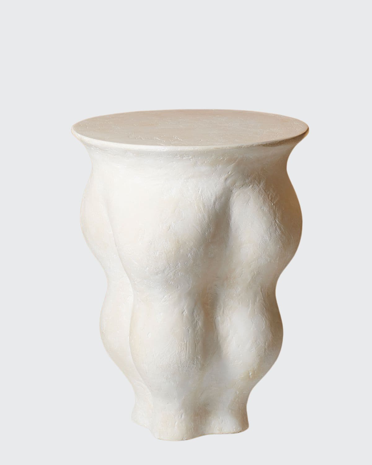 Aerin Corvo Resin Side Table In Cream