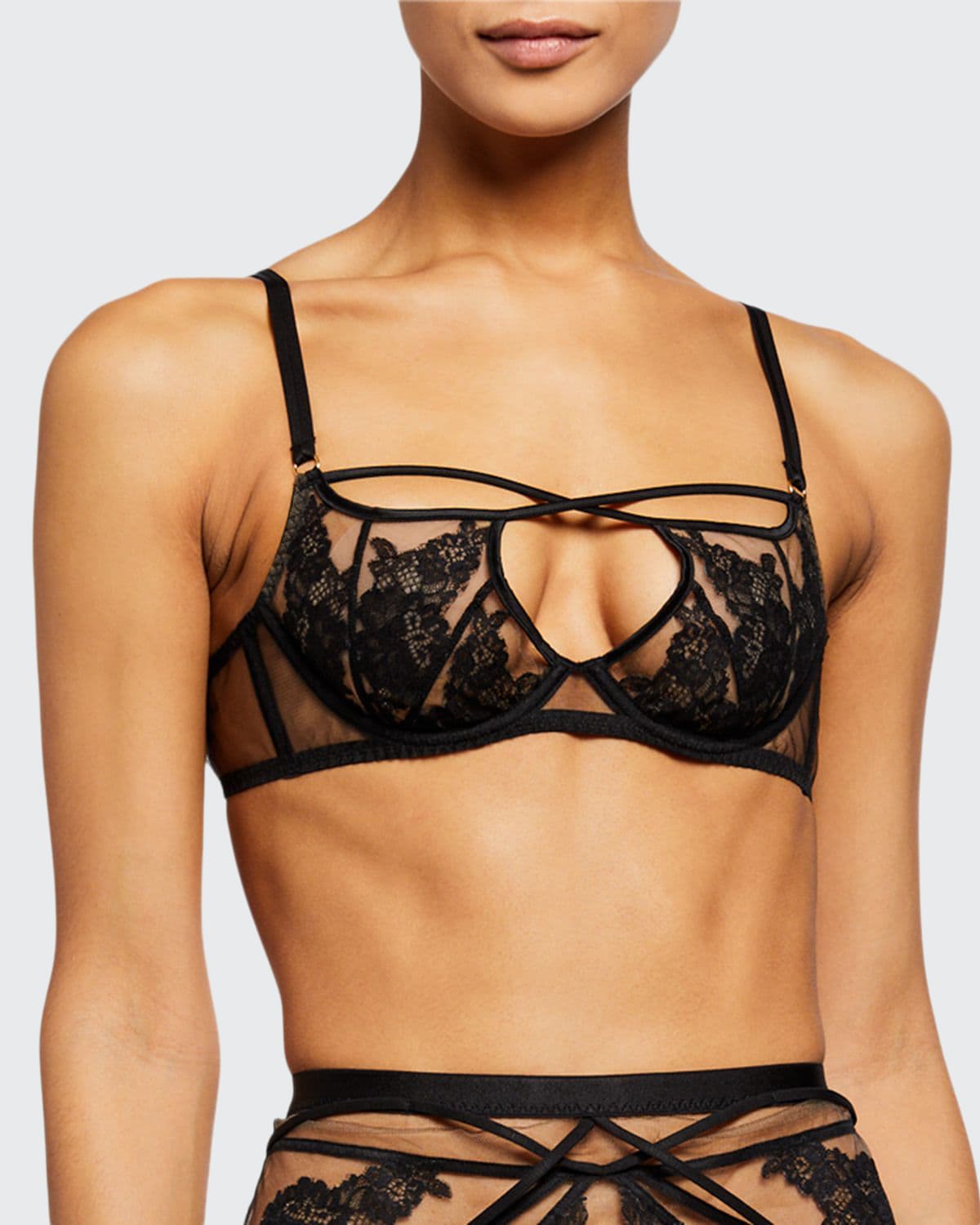 Demelza Lace Crisscross Bra