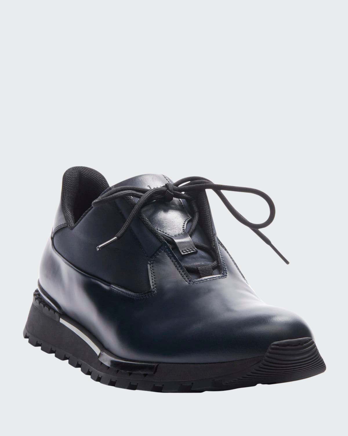 Berluti Men's Glazed Leather Sneakers