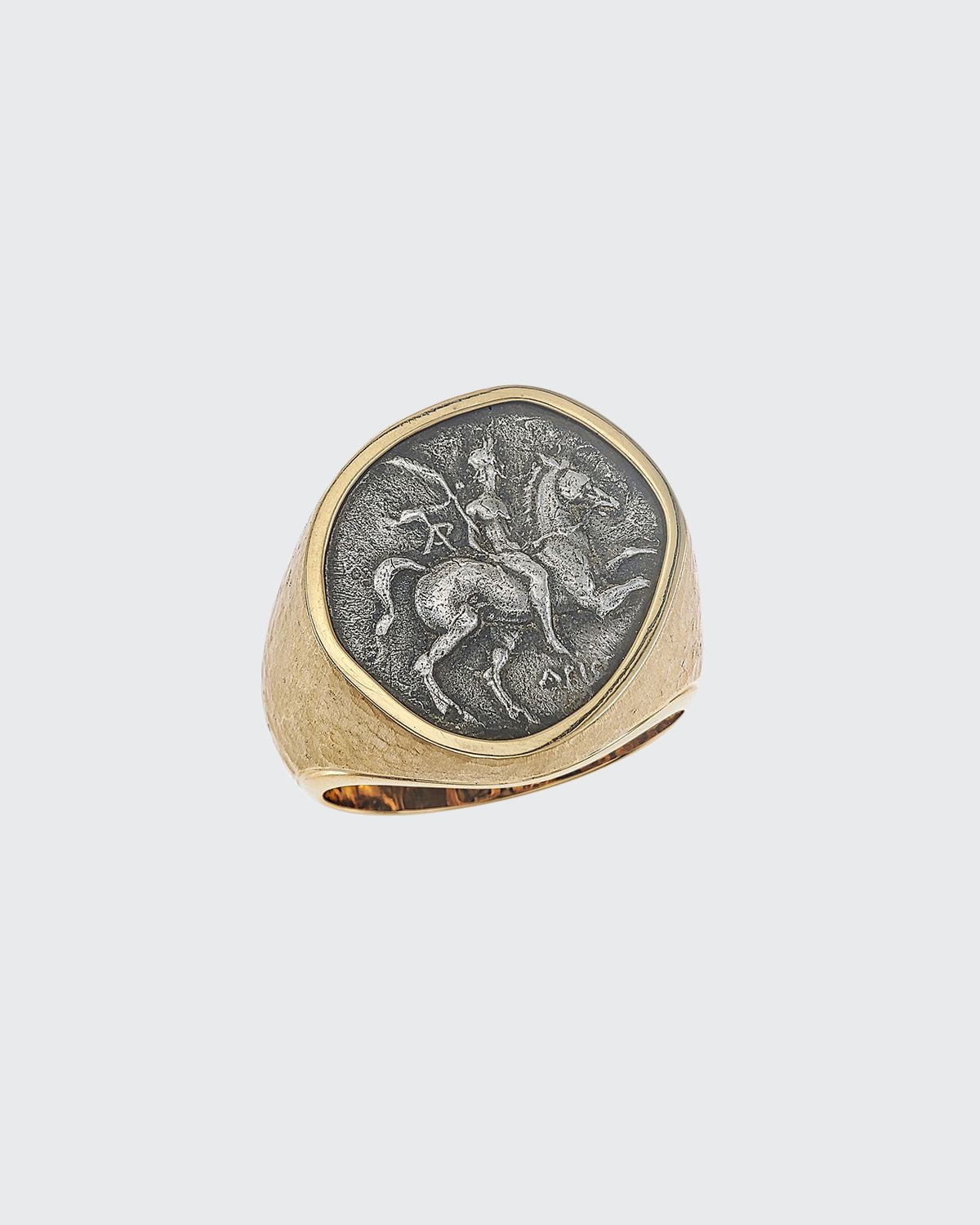 Jorge Adeler Men's 18k Gold Ancient Coin Signet Ring