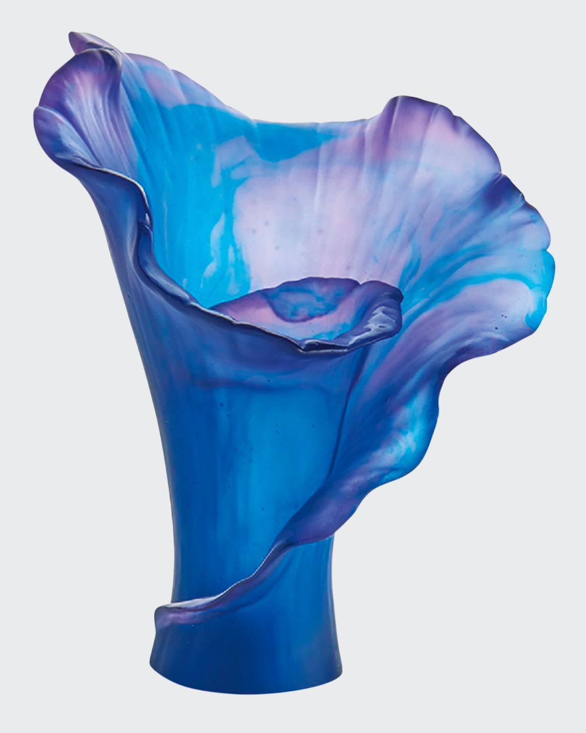 Shop Daum Ultra Violet Medium Vase In Blue/purple