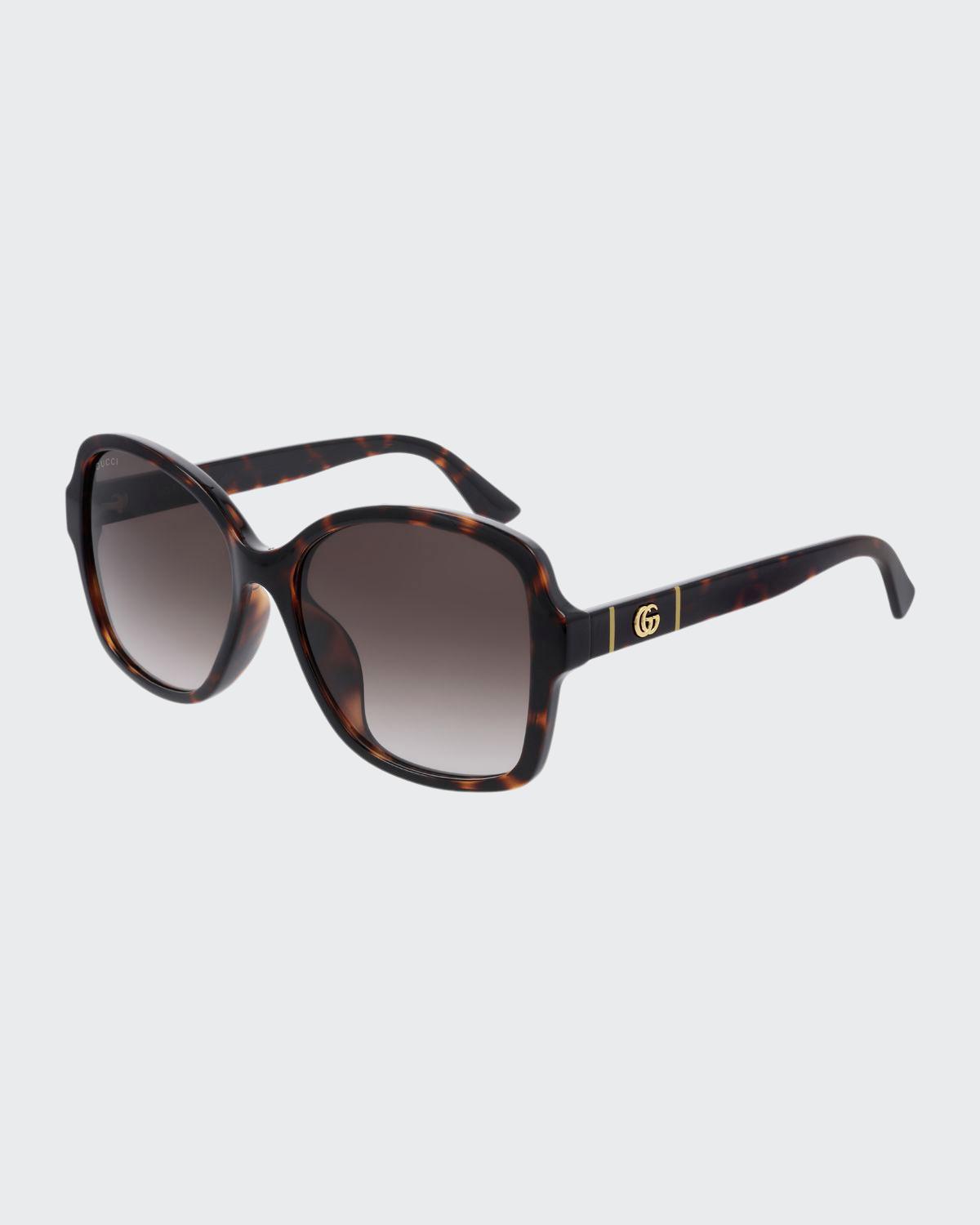 Square Monochromatic Sunglasses