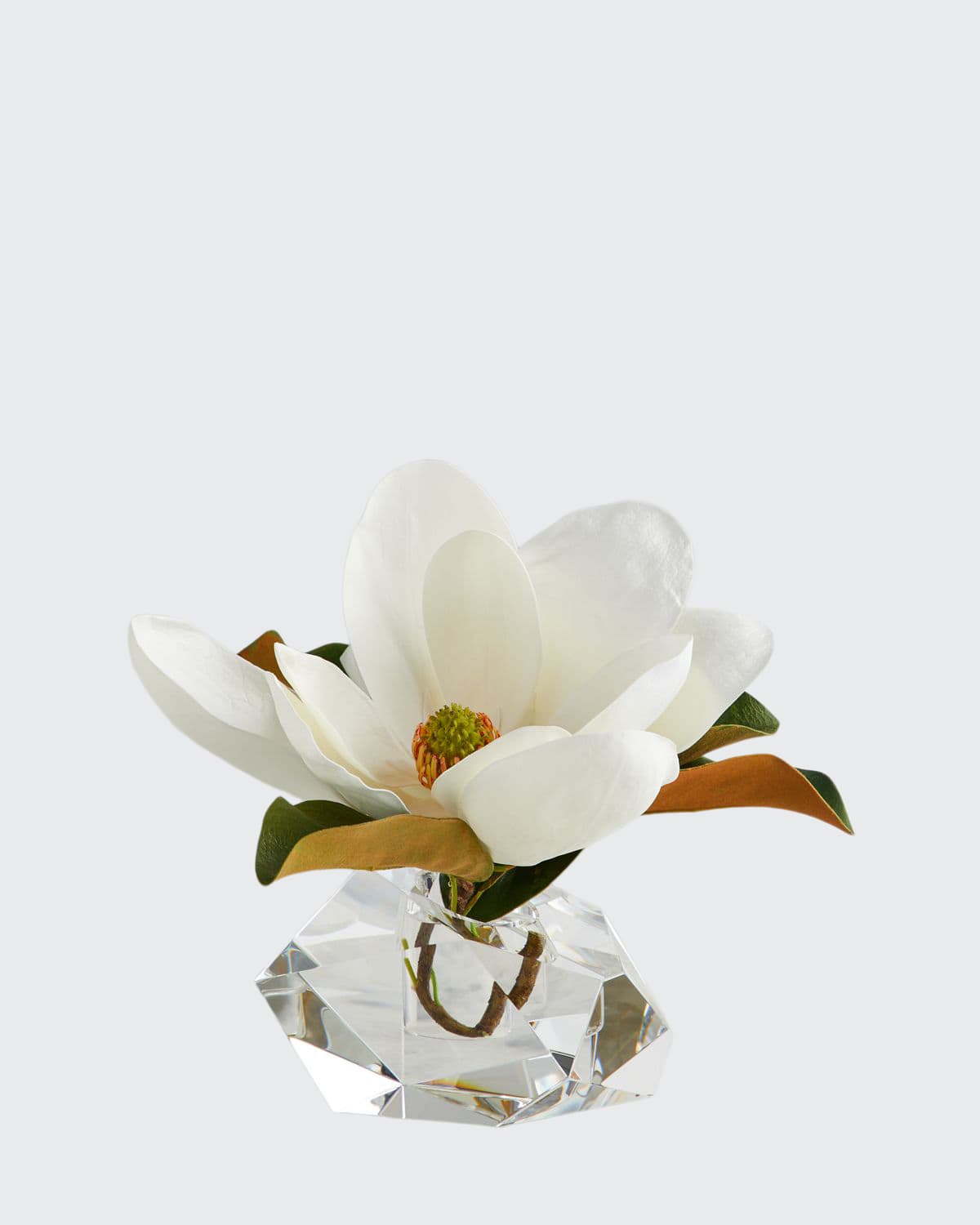 Shop John-richard Collection Sweet Magnolia Arrangement In White/gold