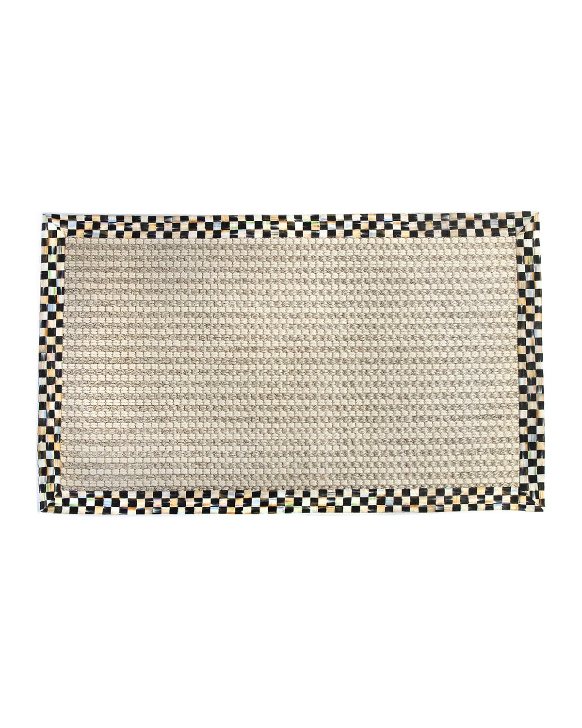 Mackenzie-childs Cable Wool & Sisal Rug, 3' X 5' In Black/white