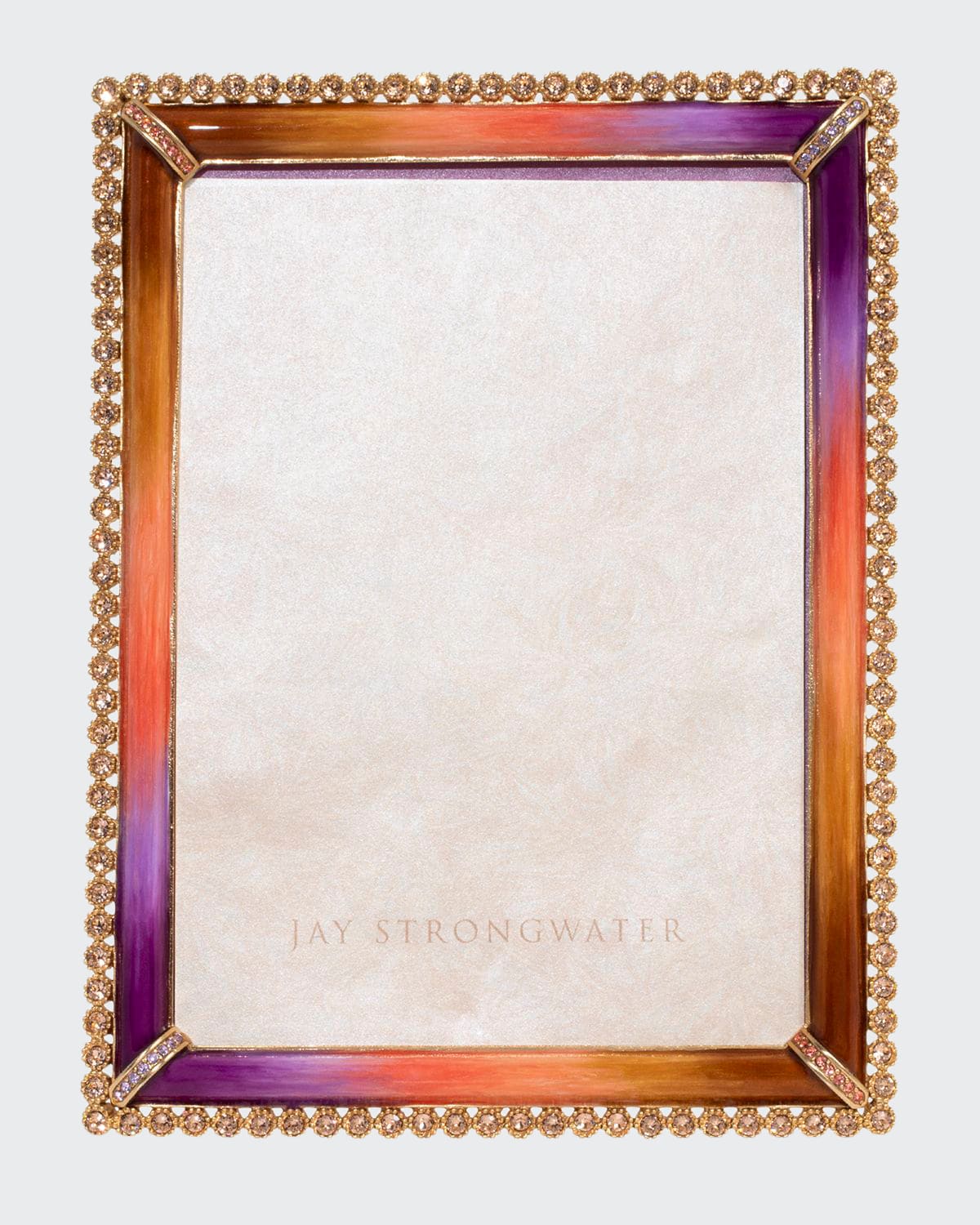 Jay Strongwater Stone Edge Picture Frame, 5" X 7" In Multi