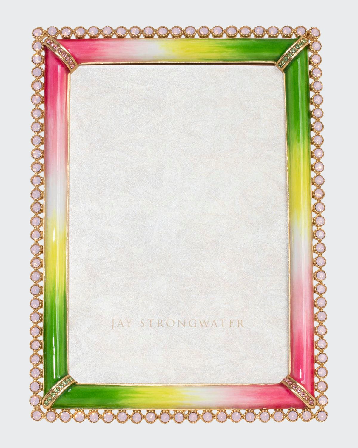 Jay Strongwater Stone Edge Picture Frame, 4" X 6" In Multi
