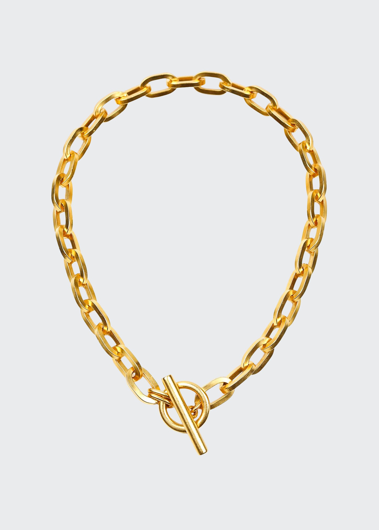 Ben-amun 24k Gold Electroplate Oval Link Chain Necklace