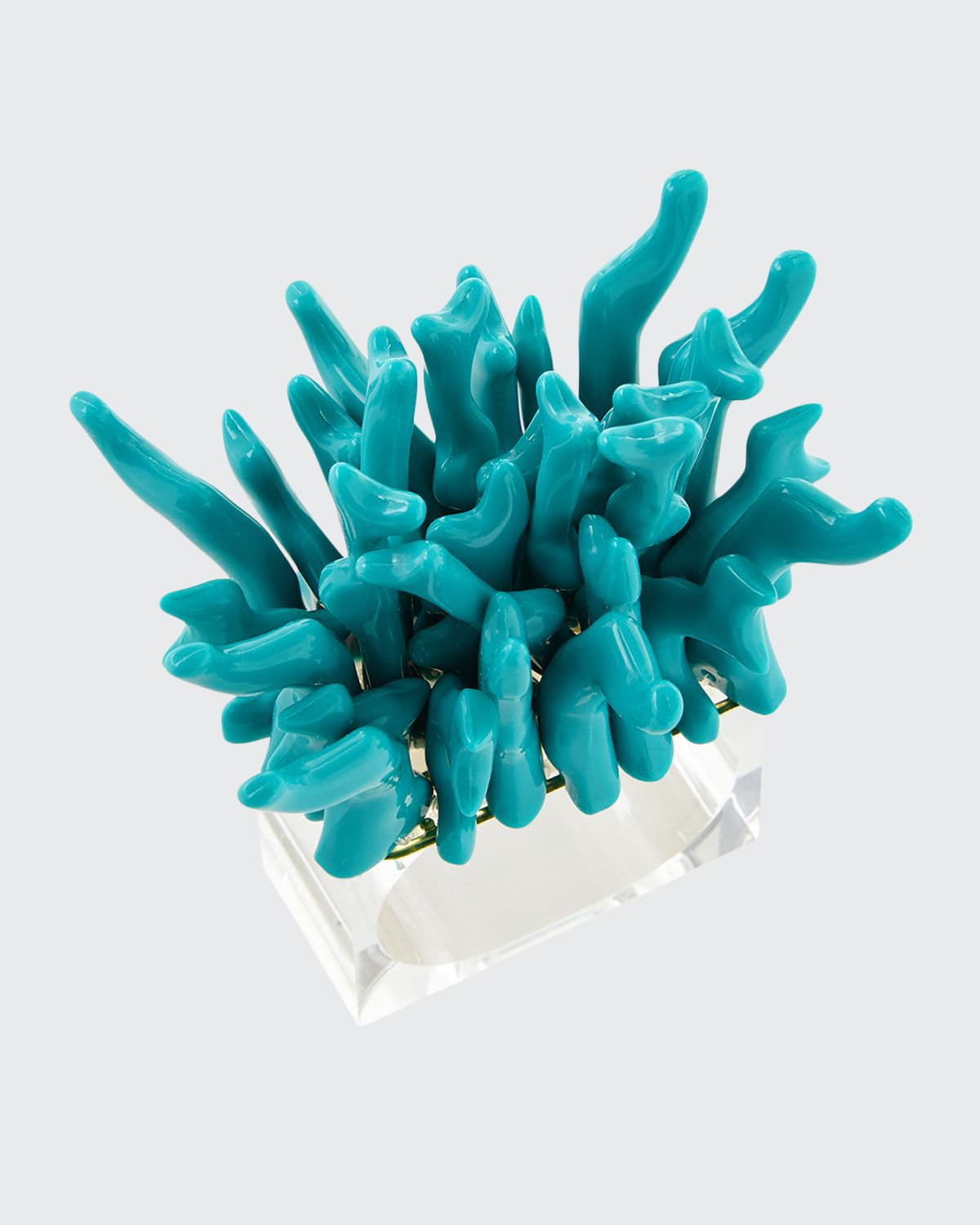 Shop Kim Seybert Amalfi Napkin Rings, Set Of 4 In Turquoise
