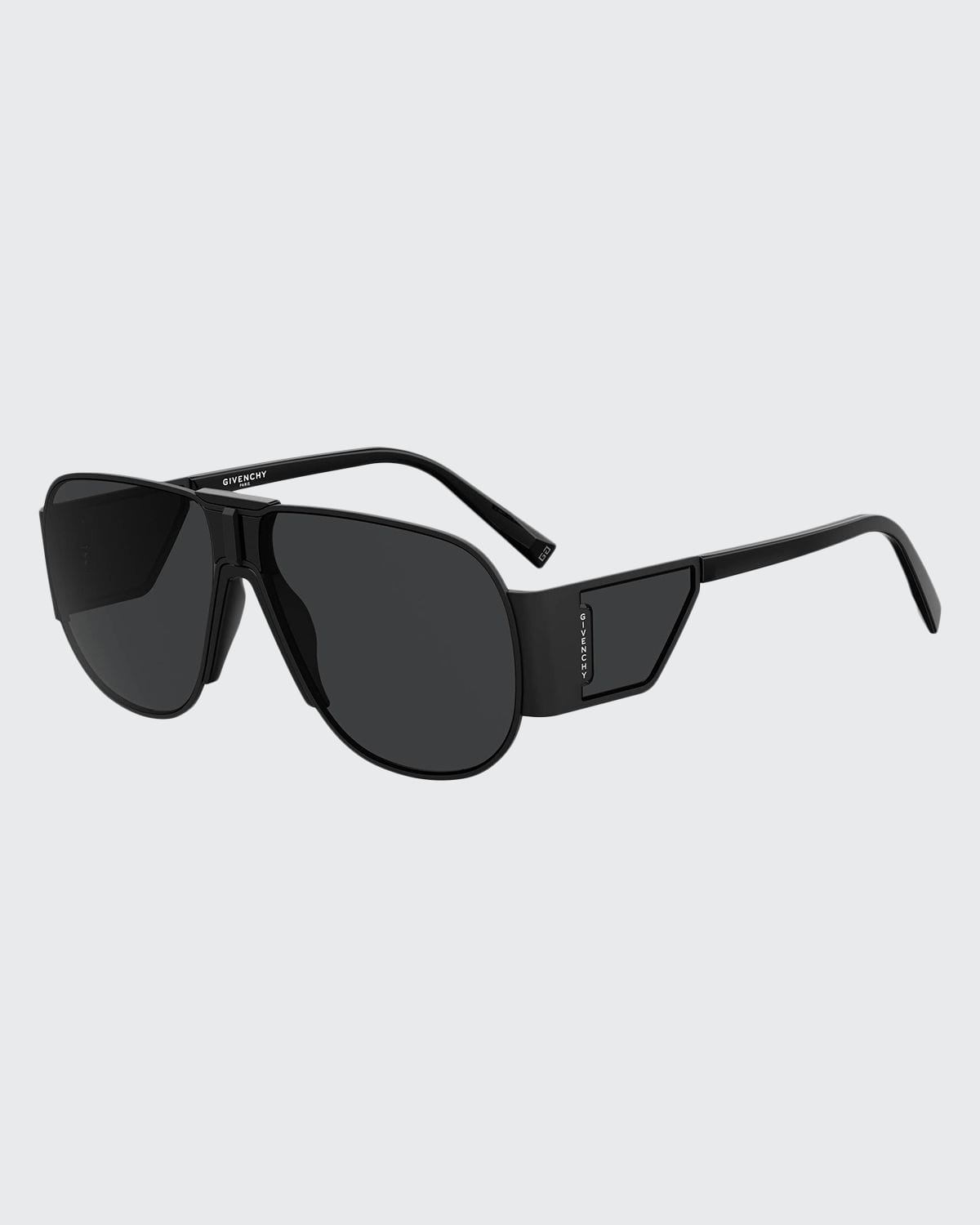 Givenchy Men's Metal Fourlens Shield Sunglasses In Black ModeSens