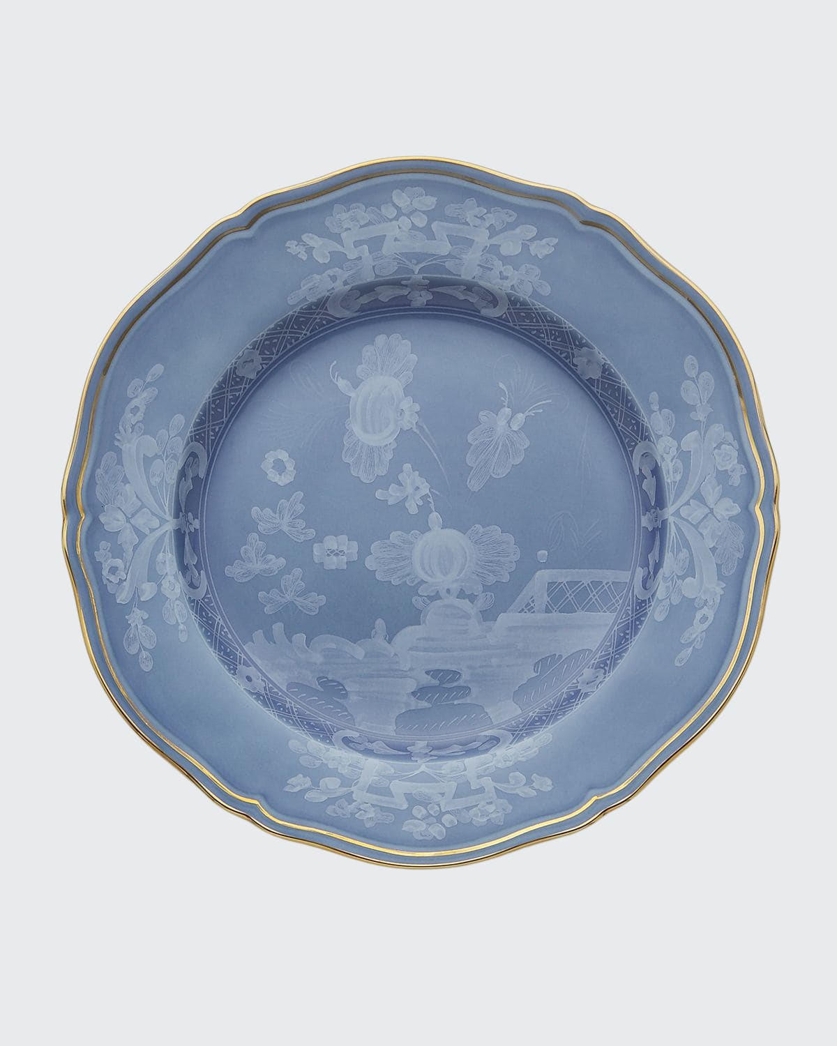 Ginori 1735 Oriente Italiano Salad Plate, Pervinca In Blue/white