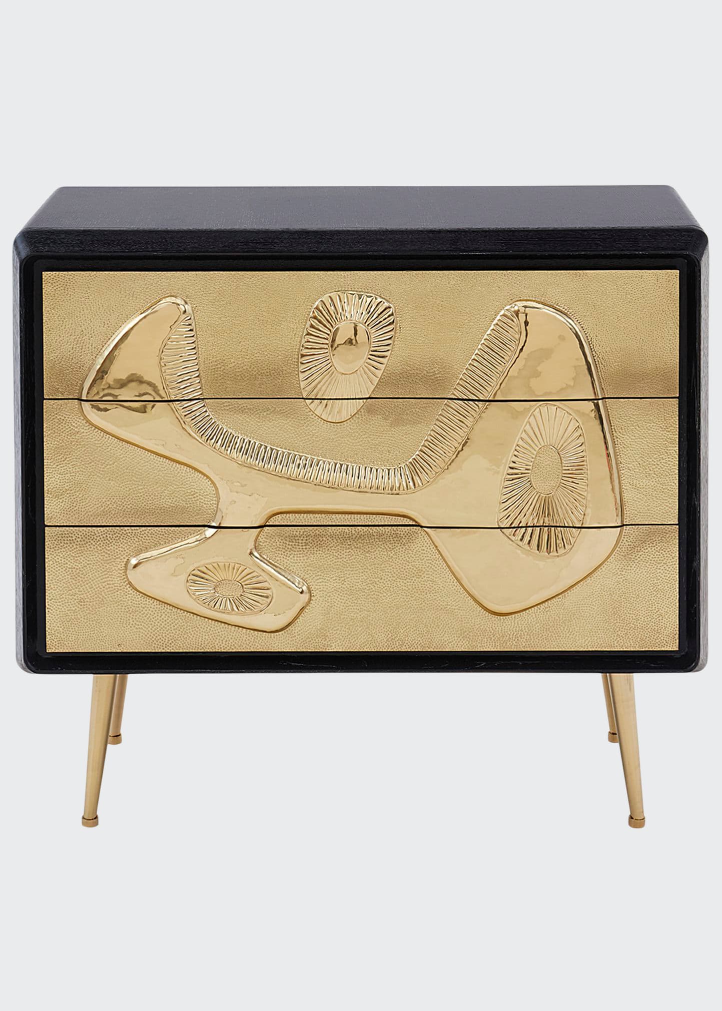 Jonathan Adler Reform 3-drawer Chest In Ebonized