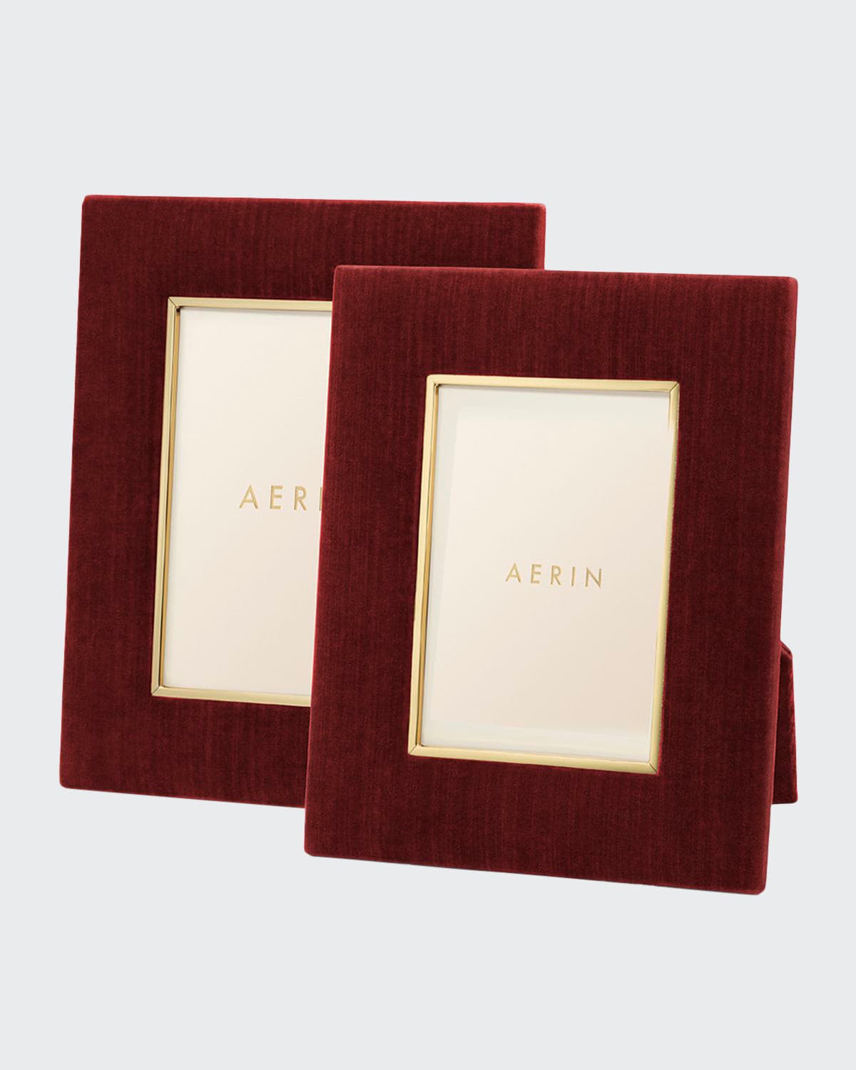 Aerin Valentina Velvet Frame, 4" X 6" In Red